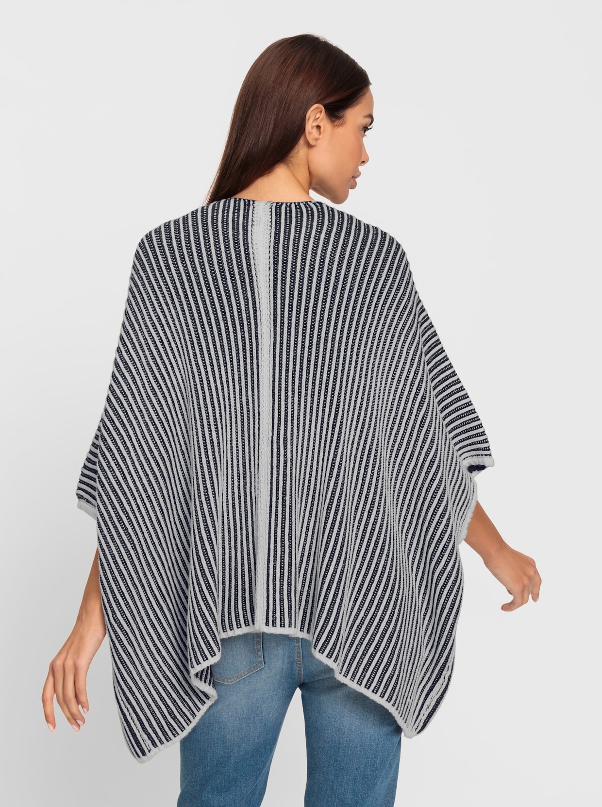 heine Vest - marine/ecru gestreept
