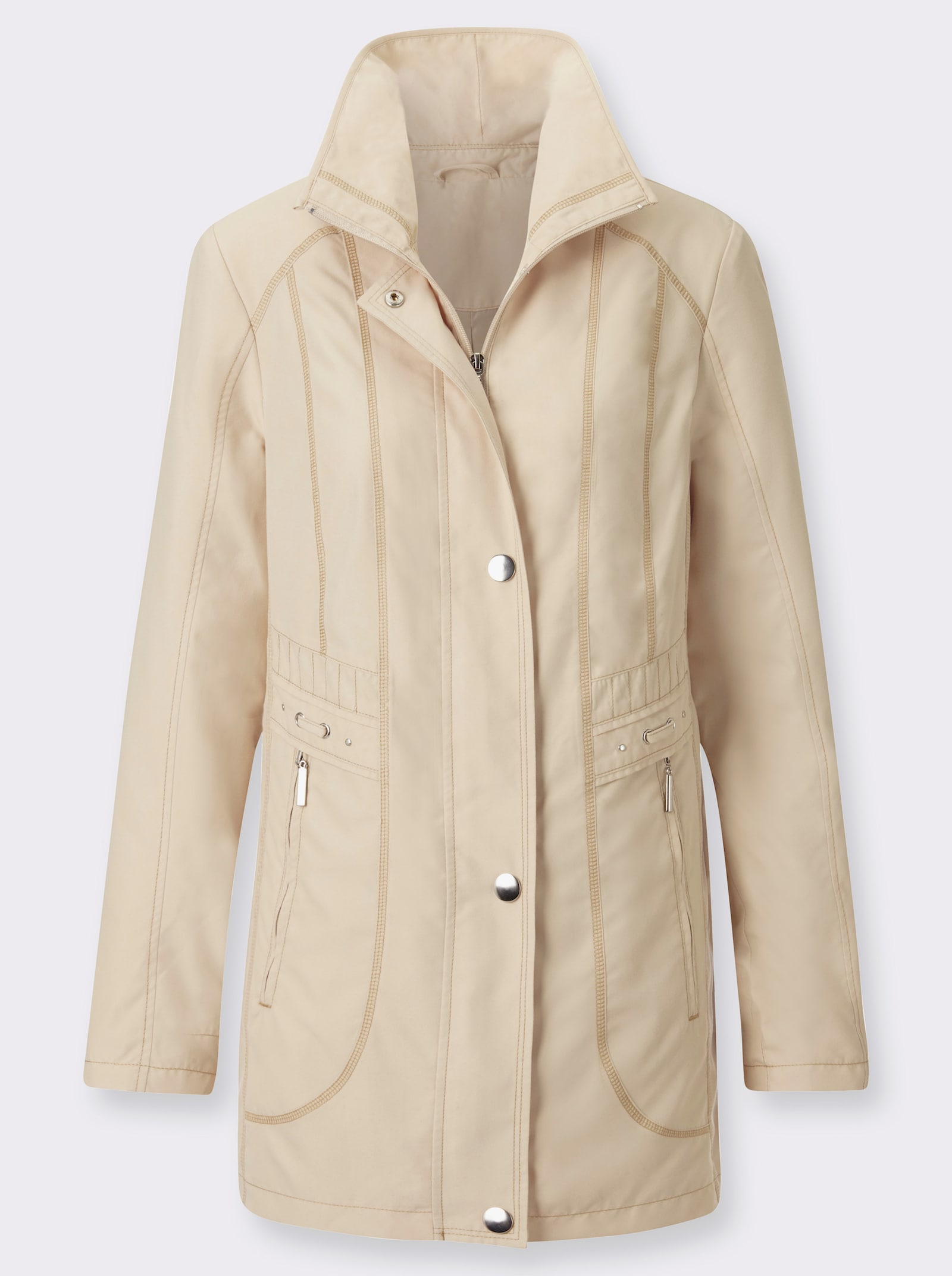 Übergangsjacke in Microfaser-Qualität - sand