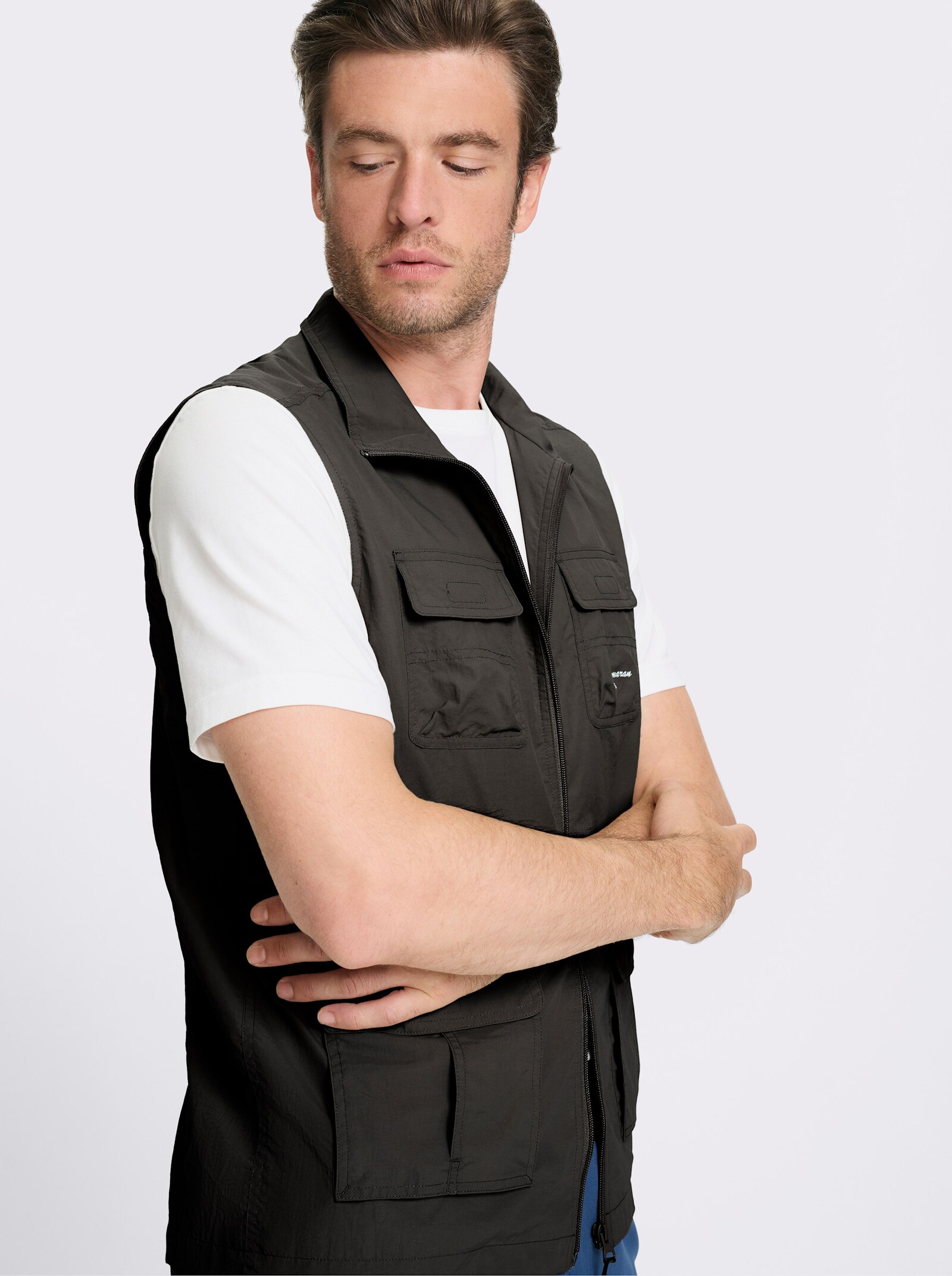 Catamaran Sports Funktionsweste mit vielen Taschen - graphit