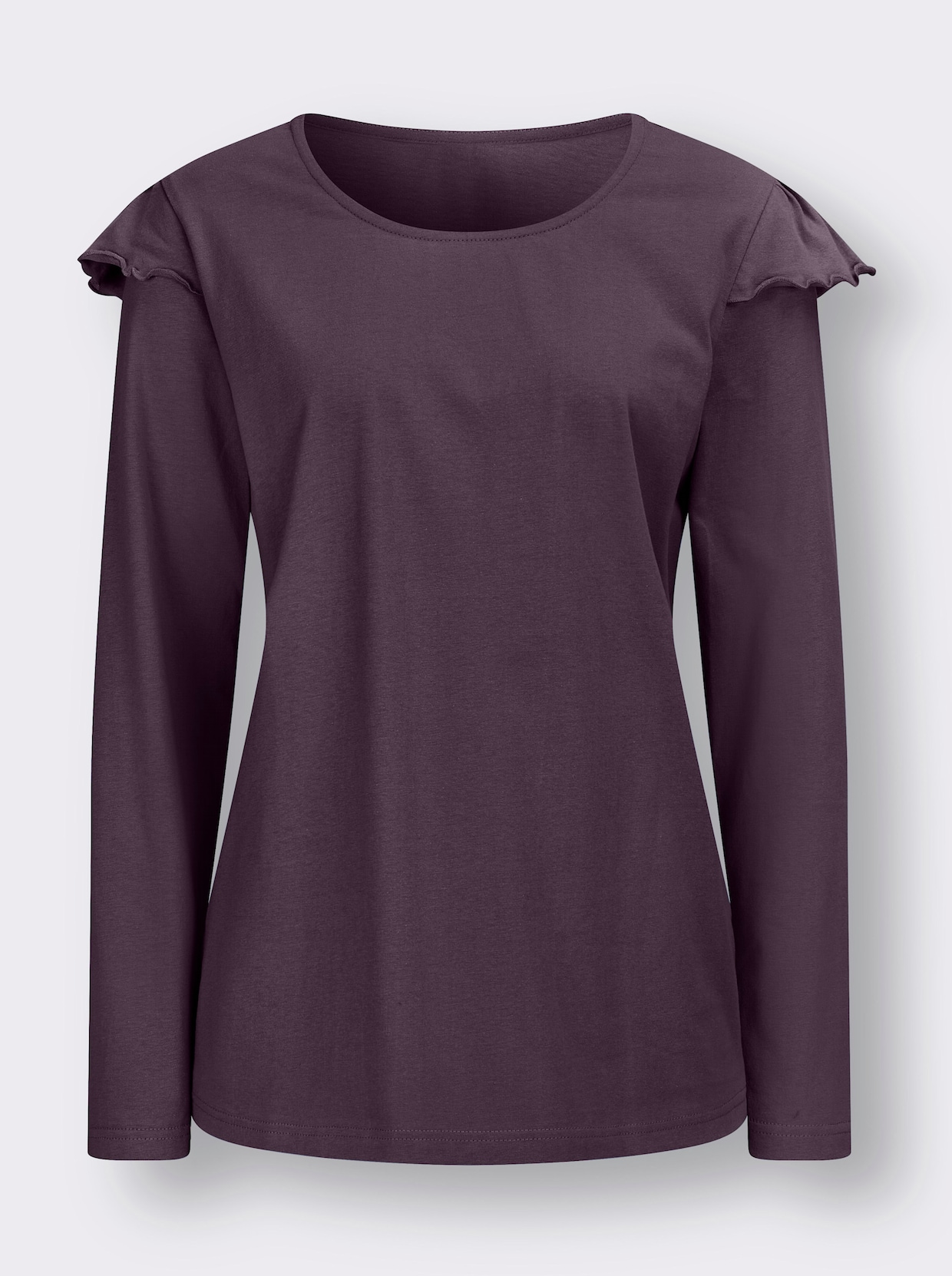 Shirt met lange mouwen - aubergine