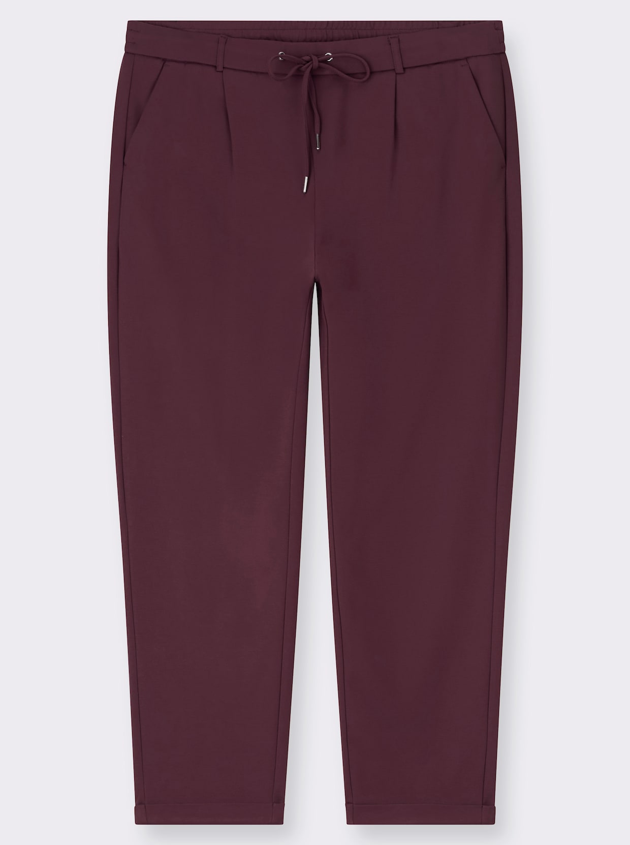 Jogg Pants in Interlock-Qualität - burgund