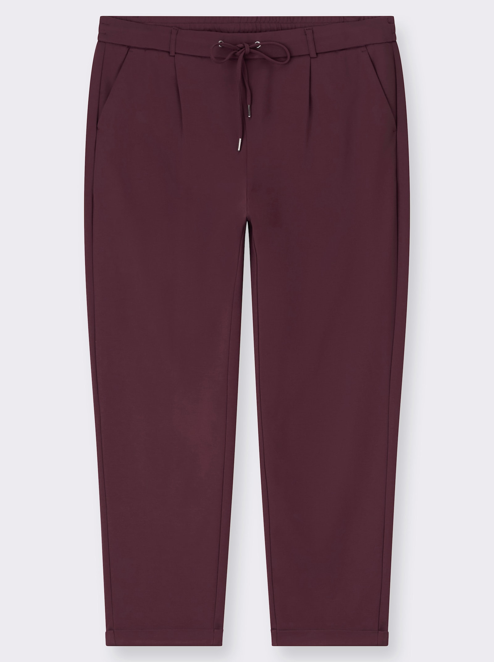 Jogg Pants in Interlock-Qualität - burgund
