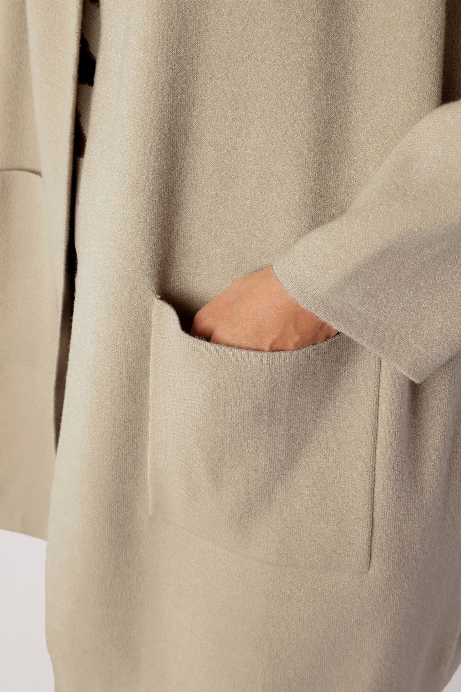 Aniston PLUS Longstrickjacke - beige