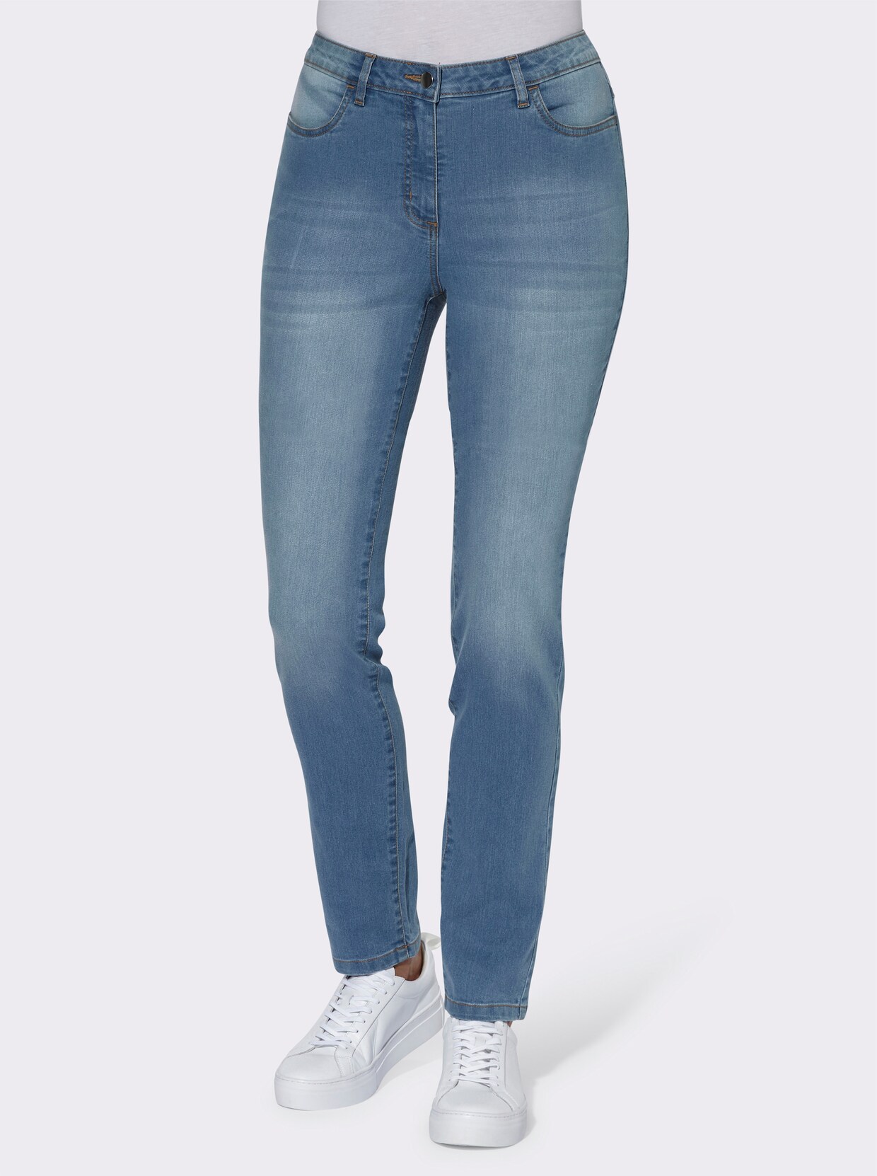 Jeans - blue-bleached