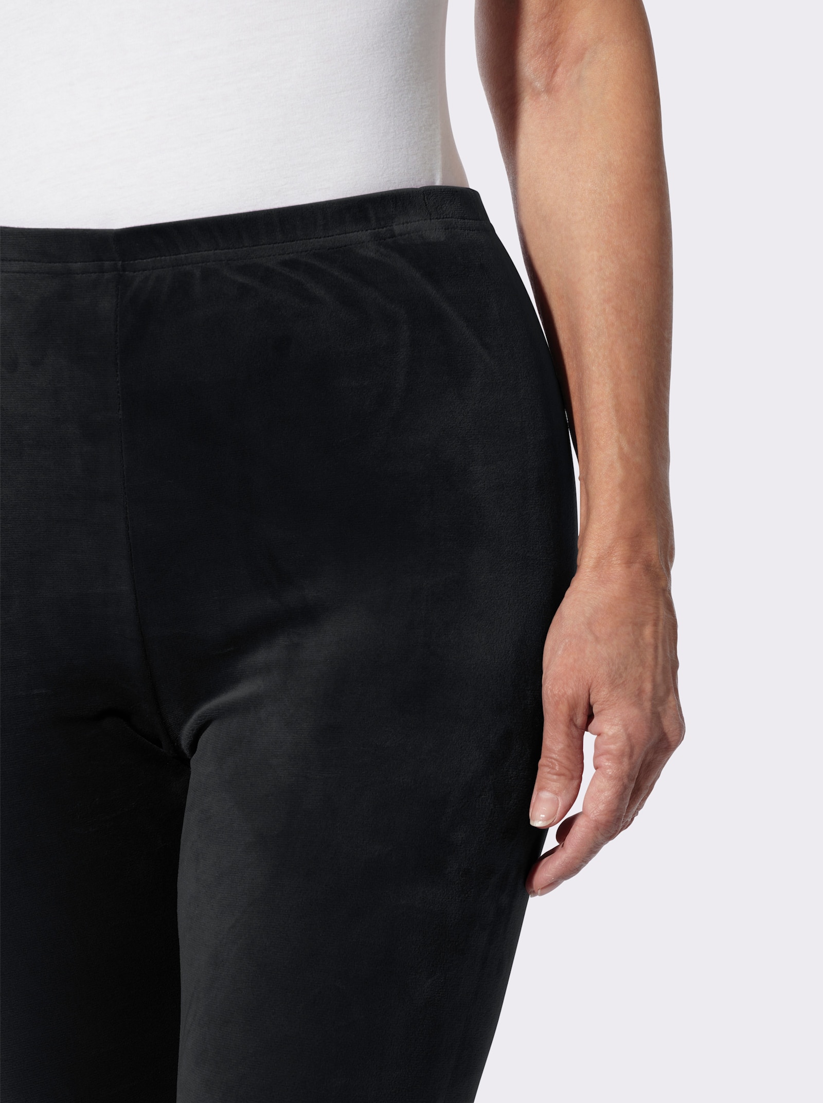 Leggings in Nicki-Qualität - schwarz