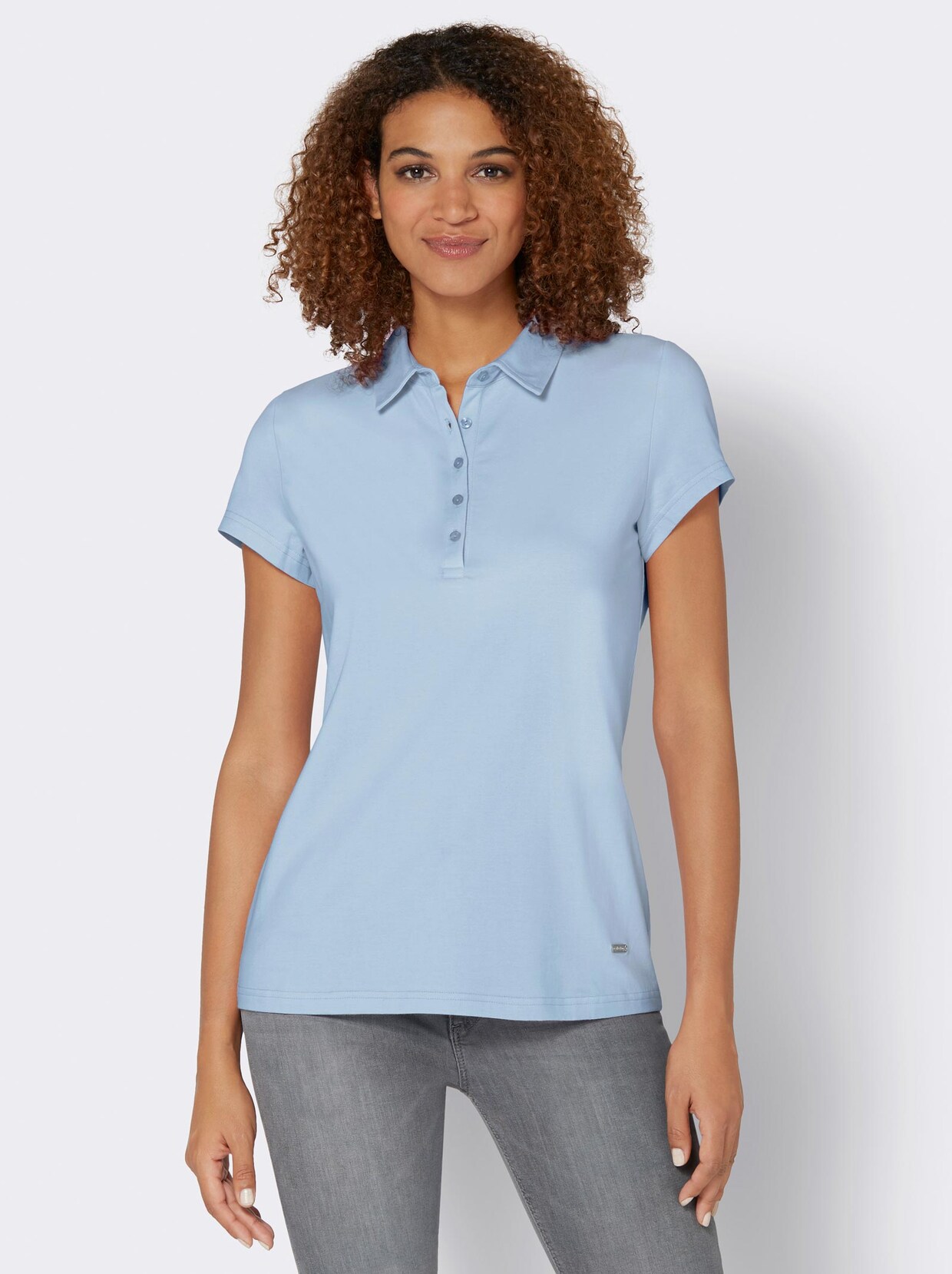 Poloshirt - hellblau