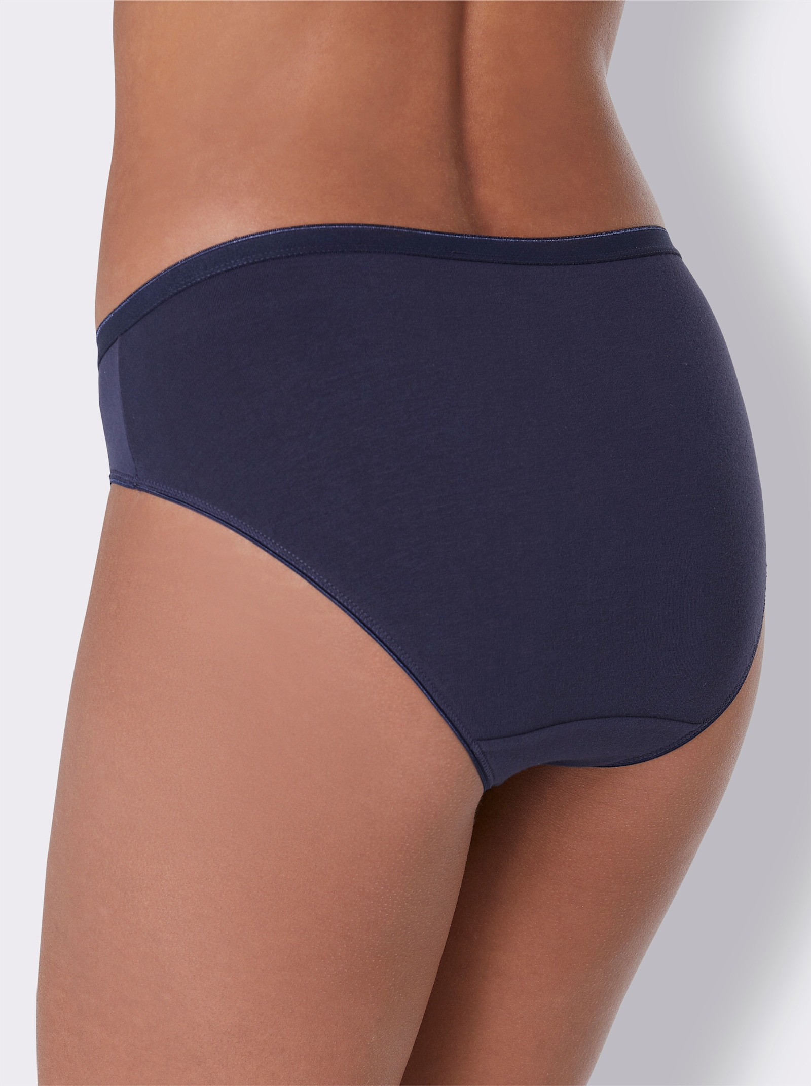 wäschepur Jazzpants mit Doppelzwickel - steingrau-meliert + jeansblau + anthrazit + rot + marine