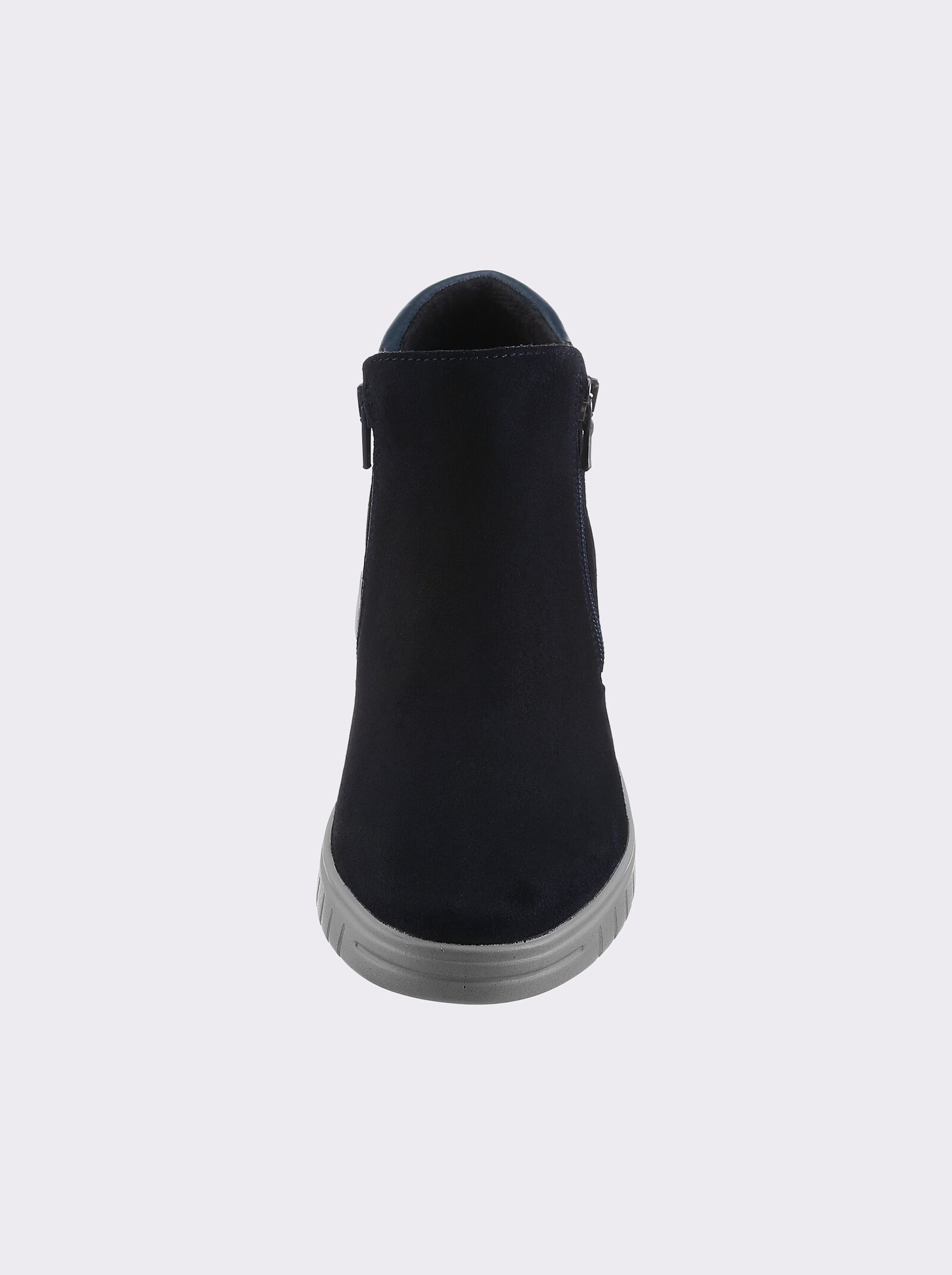 airsoft modern+ Stiefelette mit Veloursleder - marine