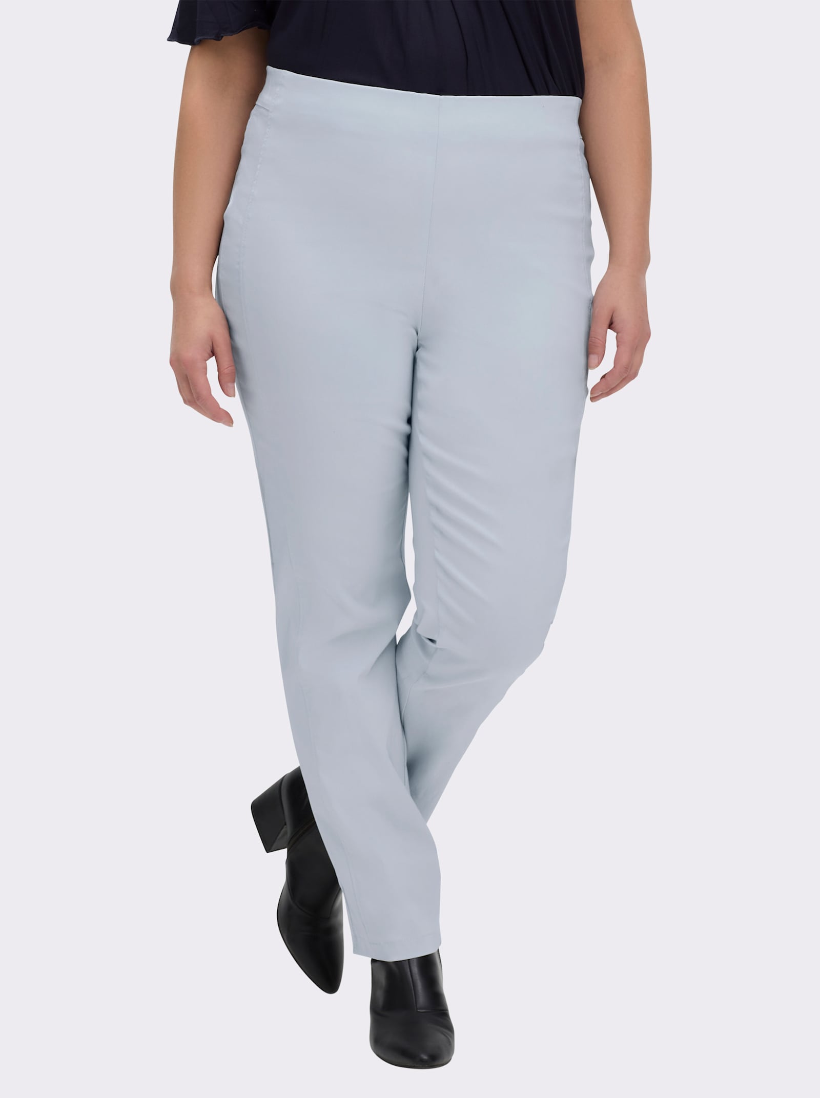 Stehmann Comfort line Hose mit Dehnbund, Viskose-Qualität - hellblau