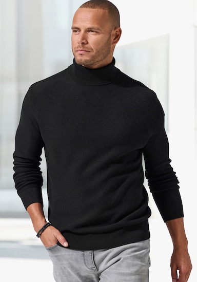 H.I.S Rollkragenpullover - schwarz