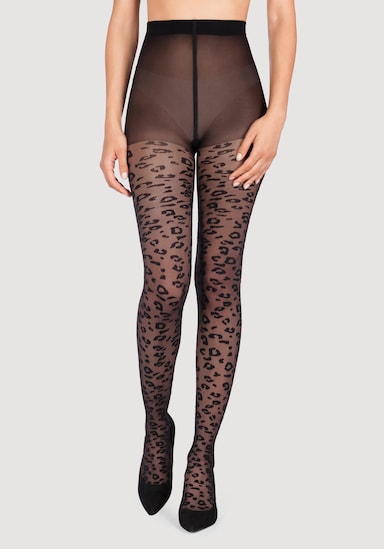 petite fleur gold Fijne panty - zwart