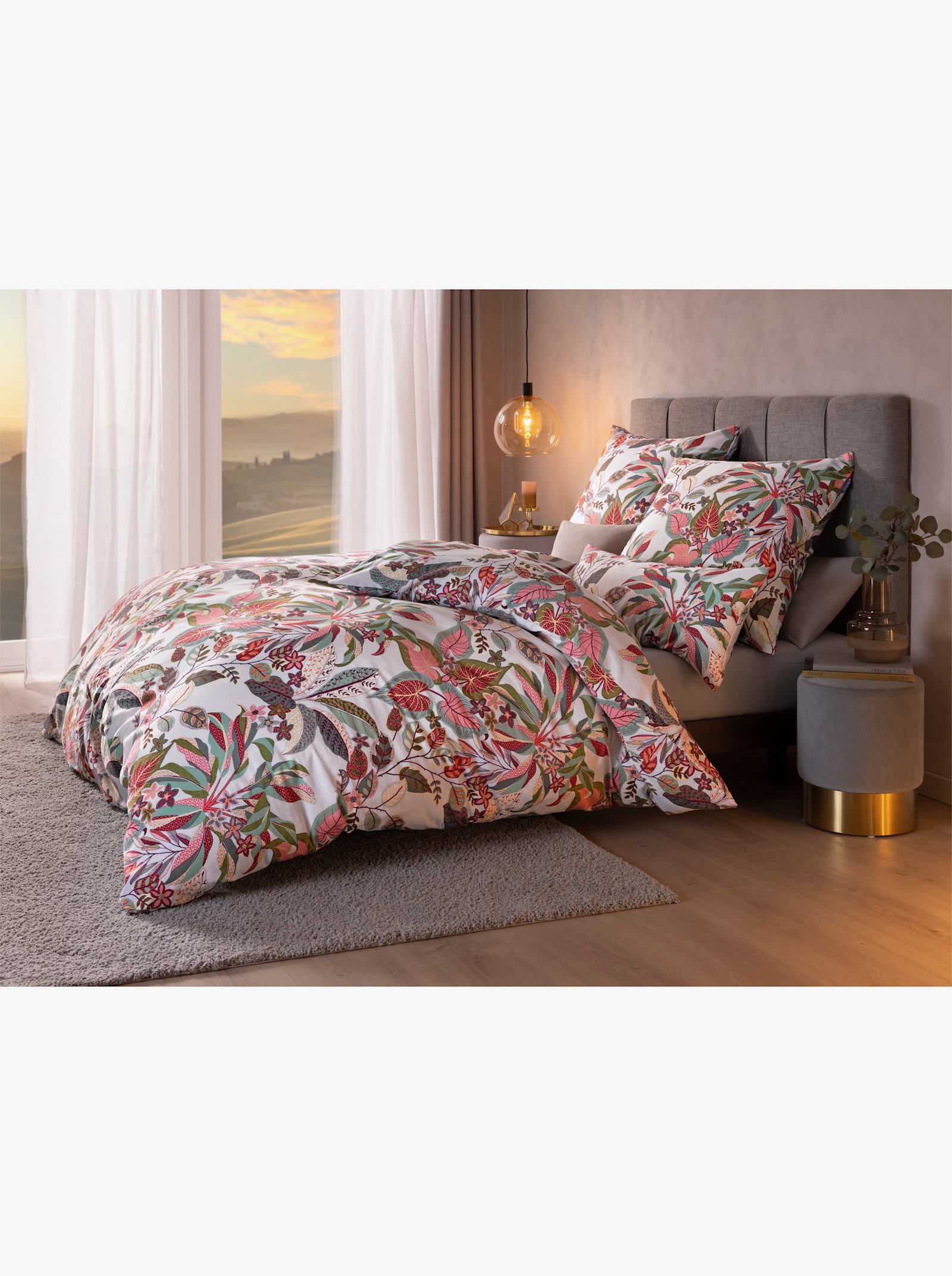 Irisette Bettwäsche - terra-salbei-bedruckt