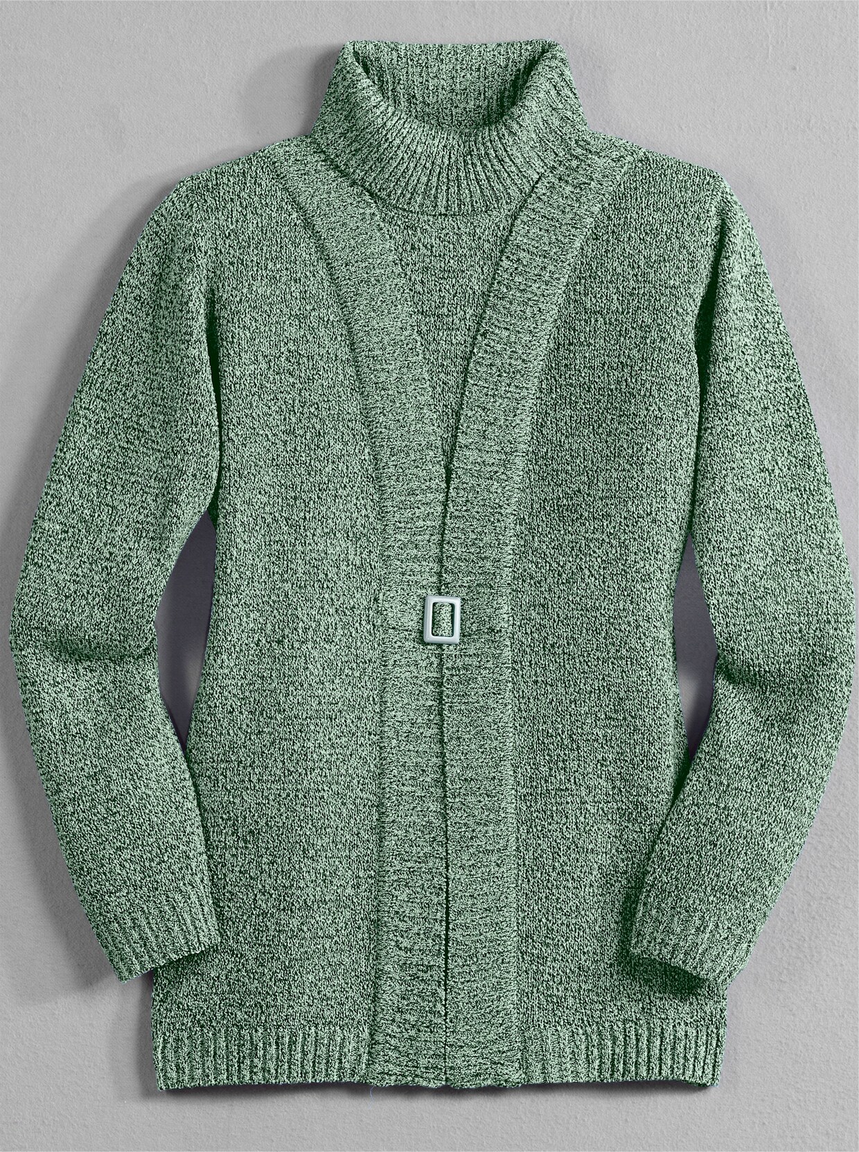 2-in-1-Pullover - grün-meliert