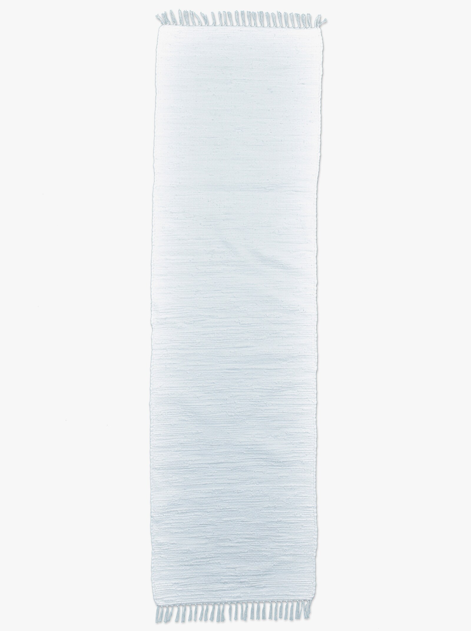 Theko Handwebteppich - weiß