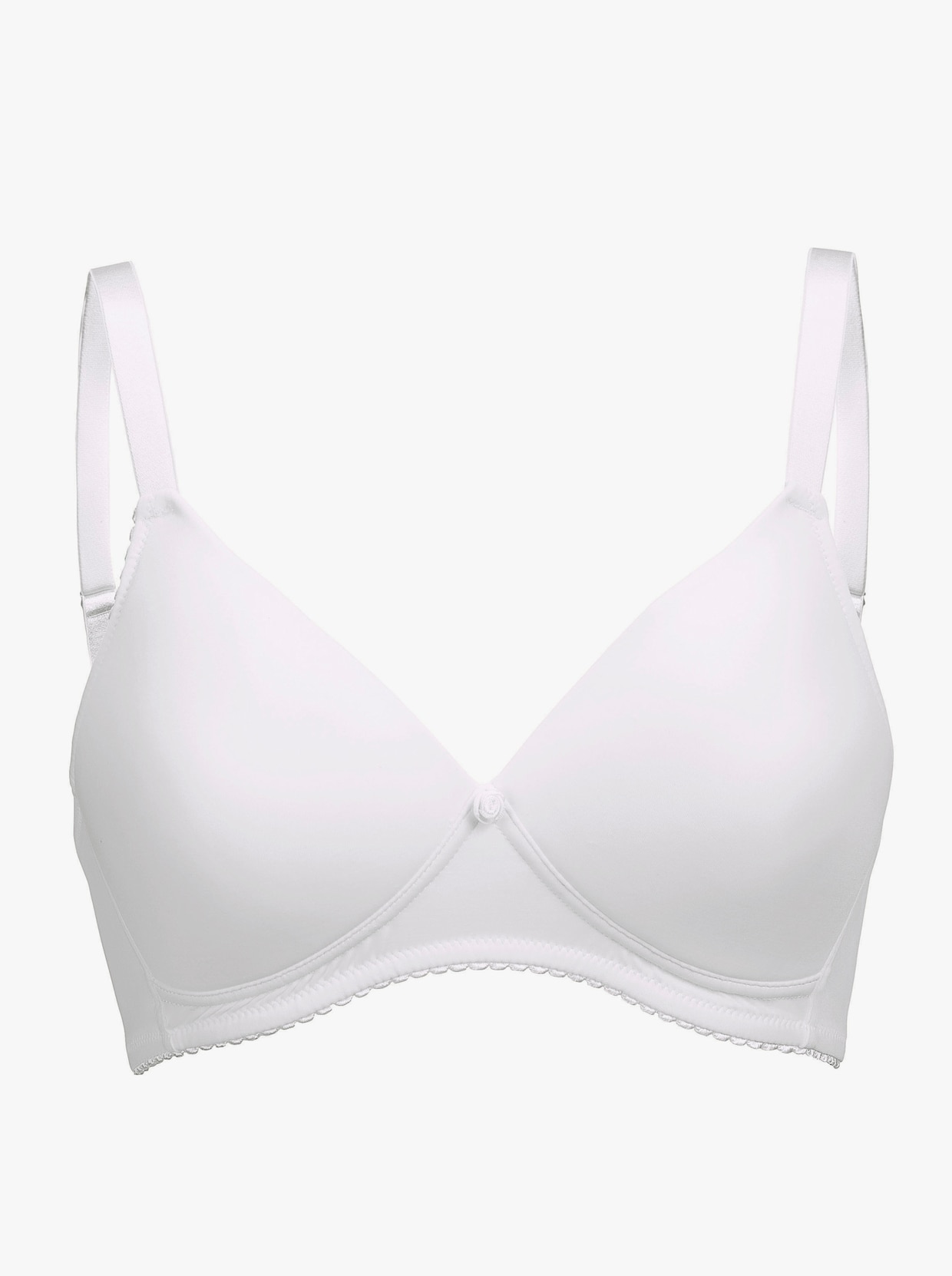 wäschepur Brassière sans armatures - blanc + couleur ivoire