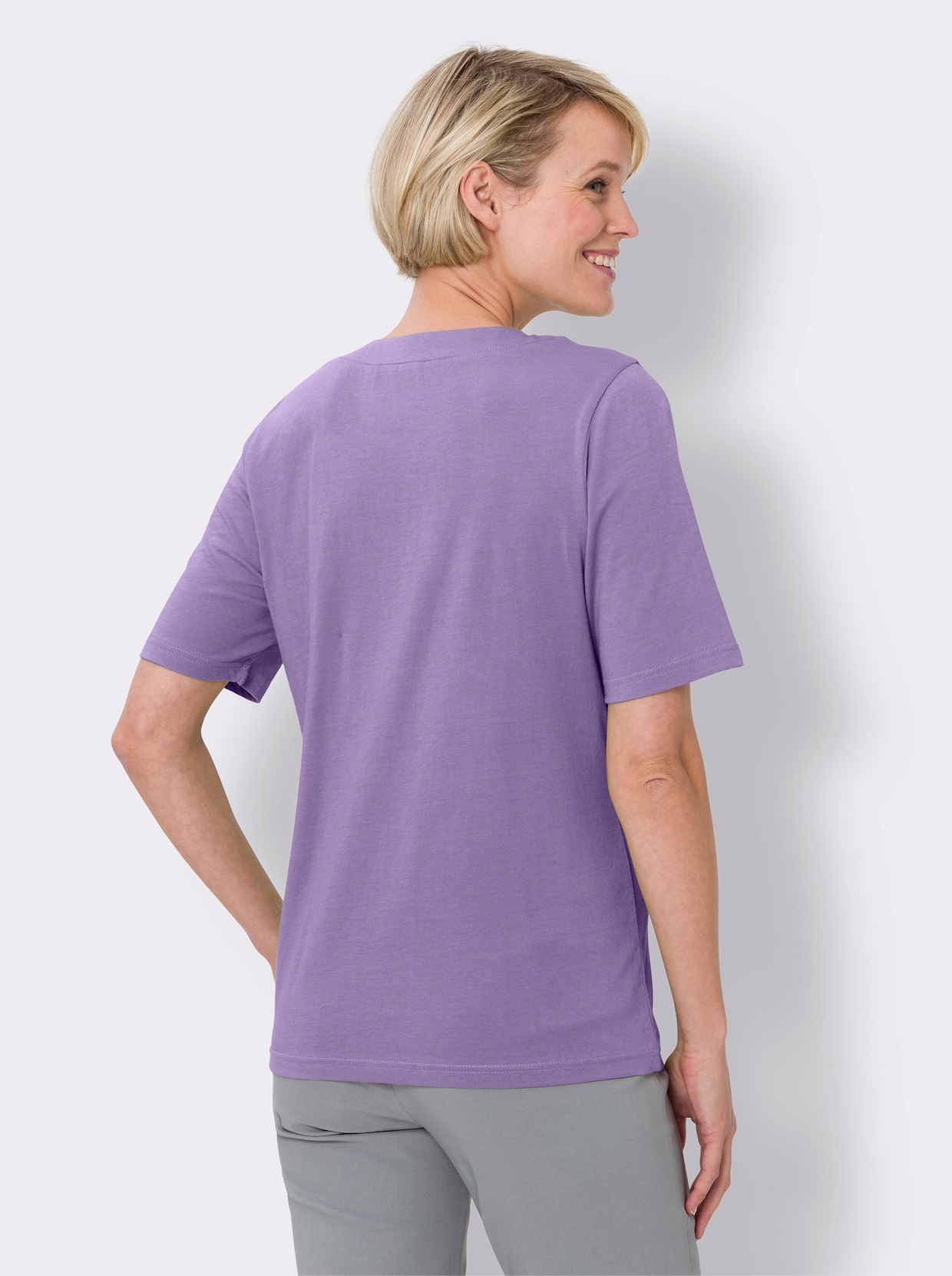 Shirt met korte mouwen - lavendel