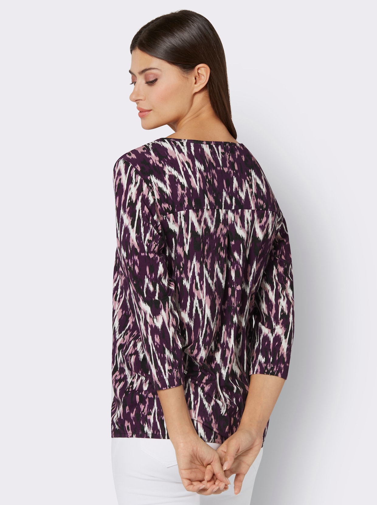 T-shirt imprimé - grenat-noir imprimé