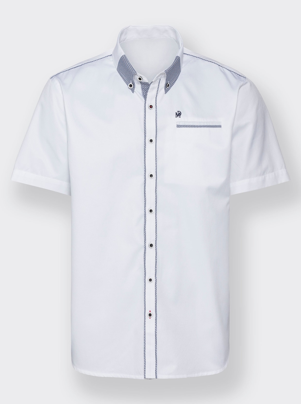 Marco Donati Hemd met korte mouwen - wit