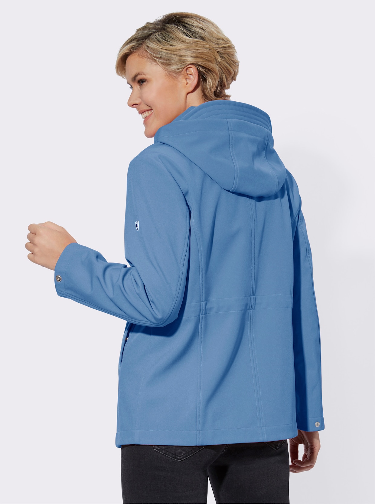 Softshell-jack - middenblauw