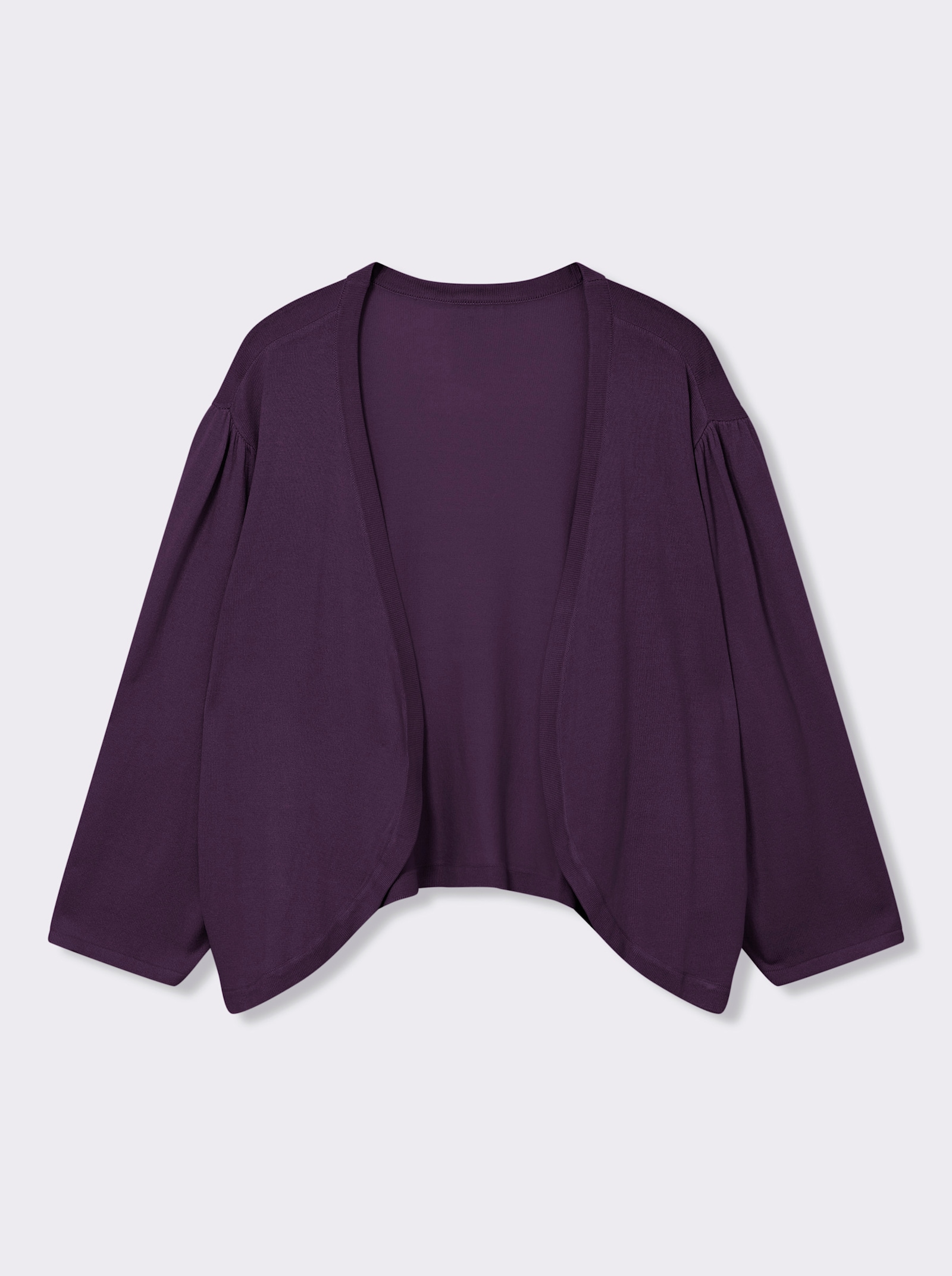 Bolero in Feinstrick-Qualität - traube