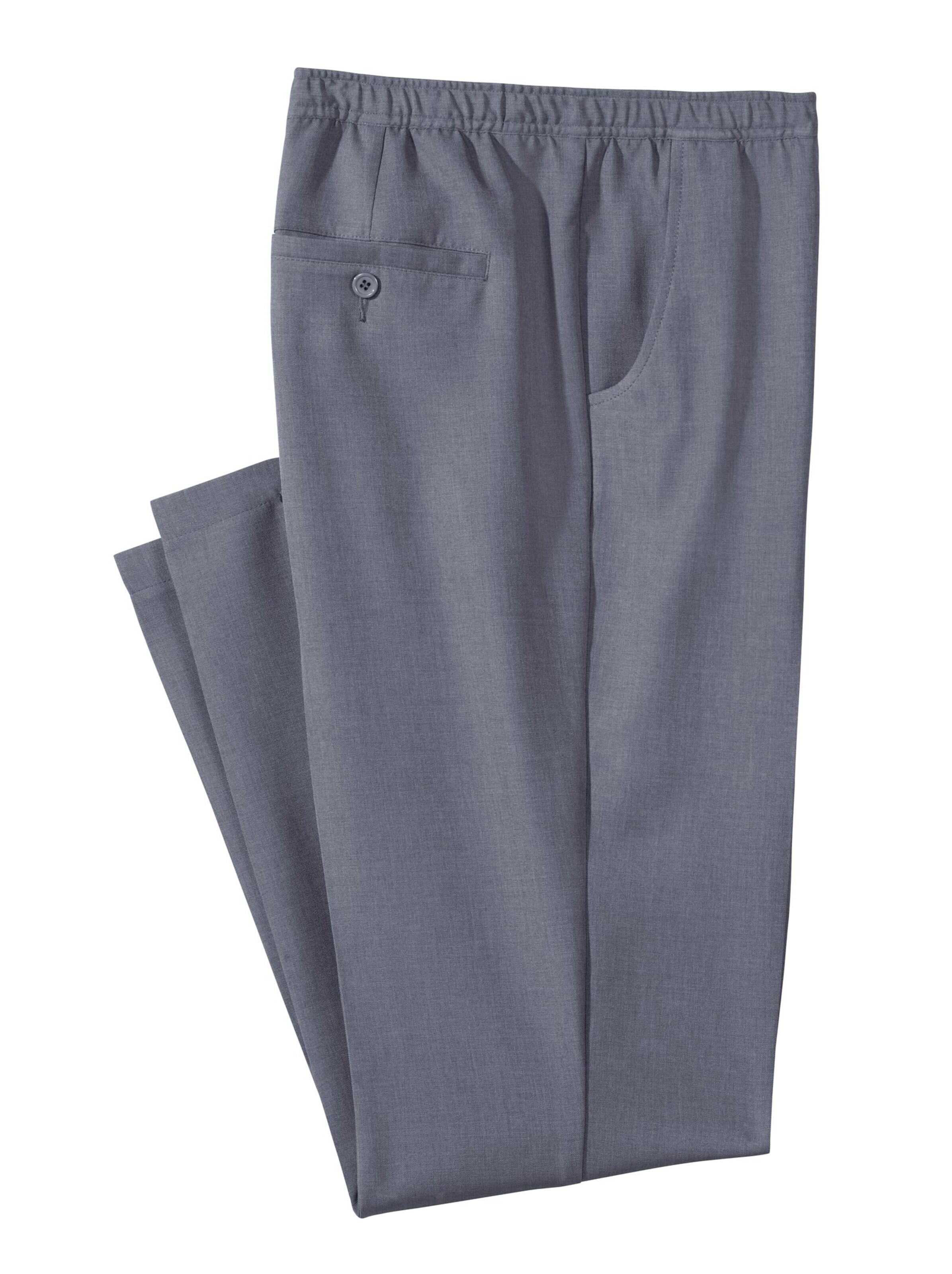 Schlupfhose - grau-meliert