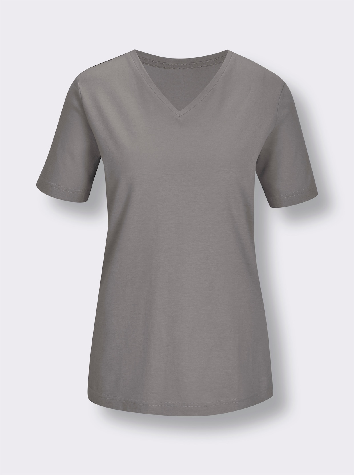 wäschepur Schlafanzug-Shirt - steingrau