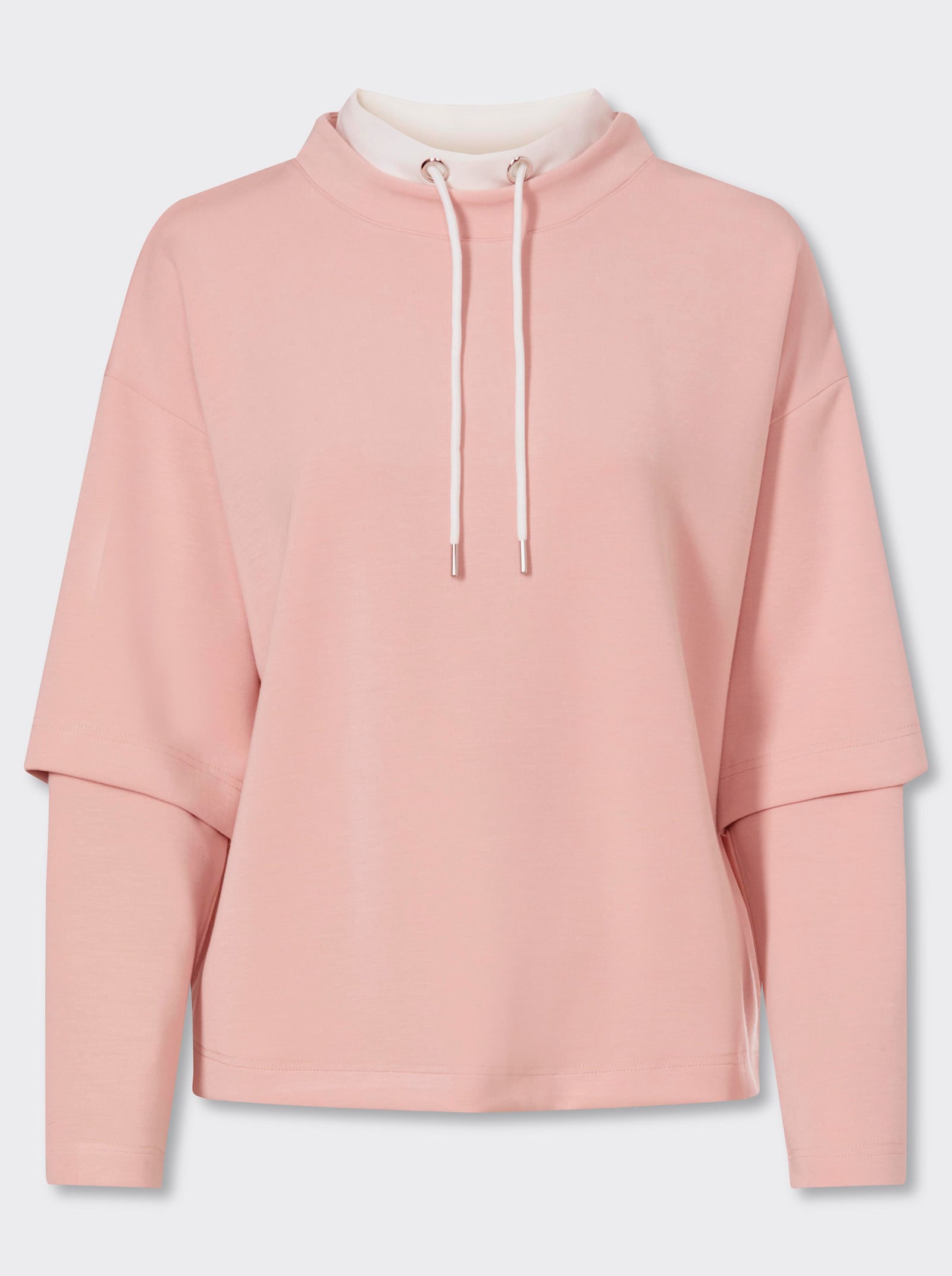 heine Sweatshirt in 2-in-1-look - poudre