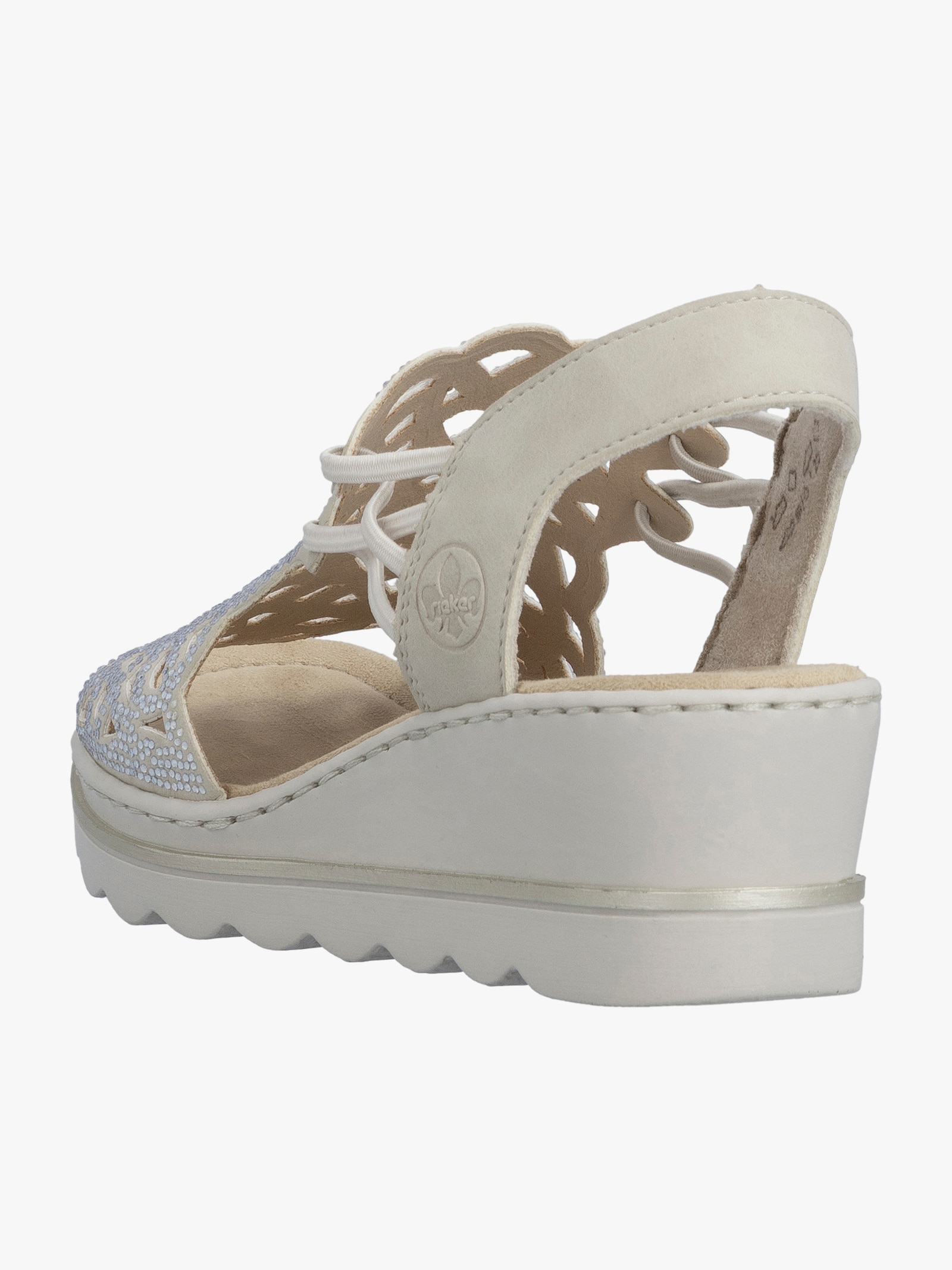Rieker Sandalette mit Polsterung - ecru
