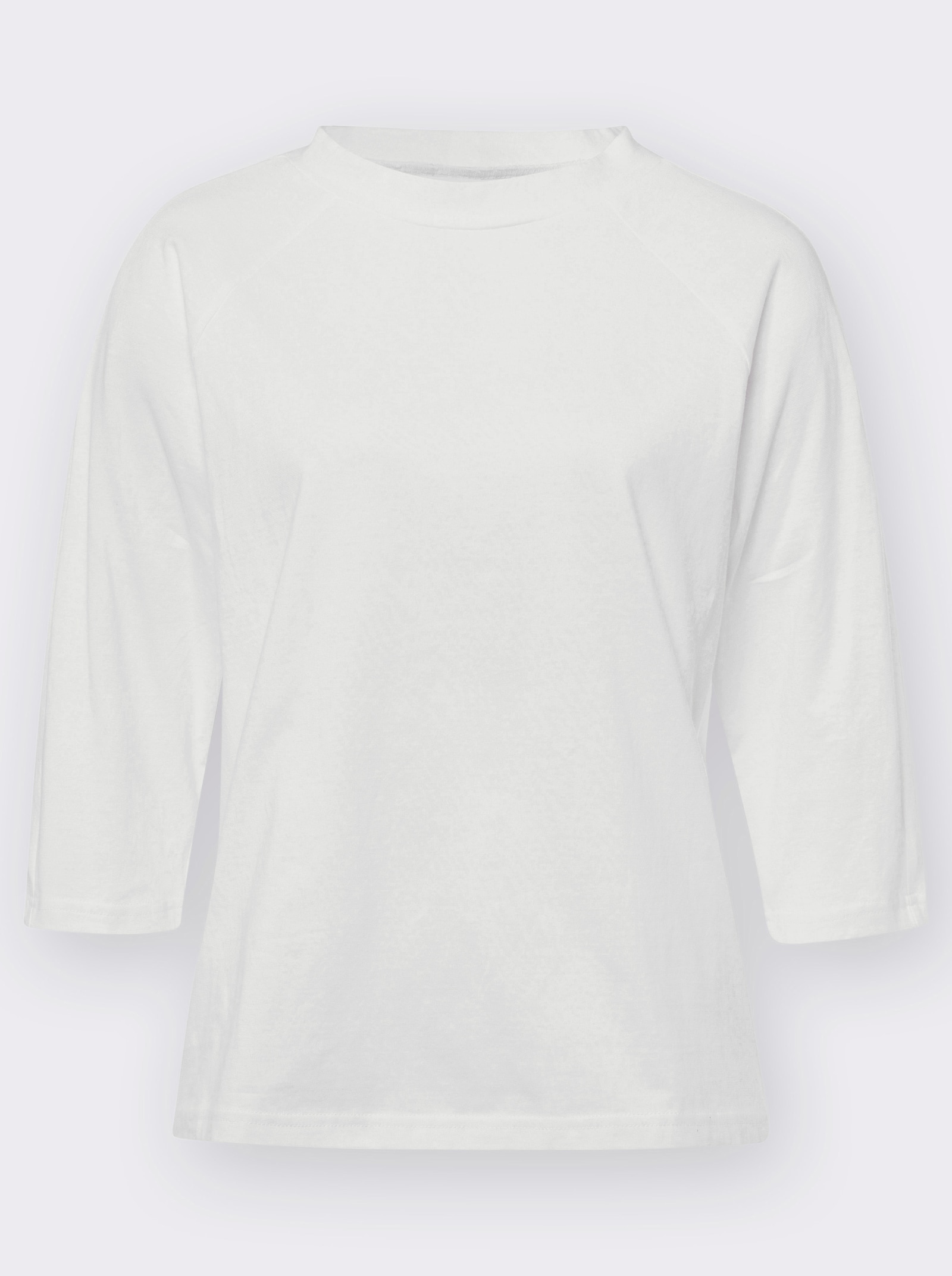 Tričko s 3/4 rukávem a kalichovým límcem - ecru