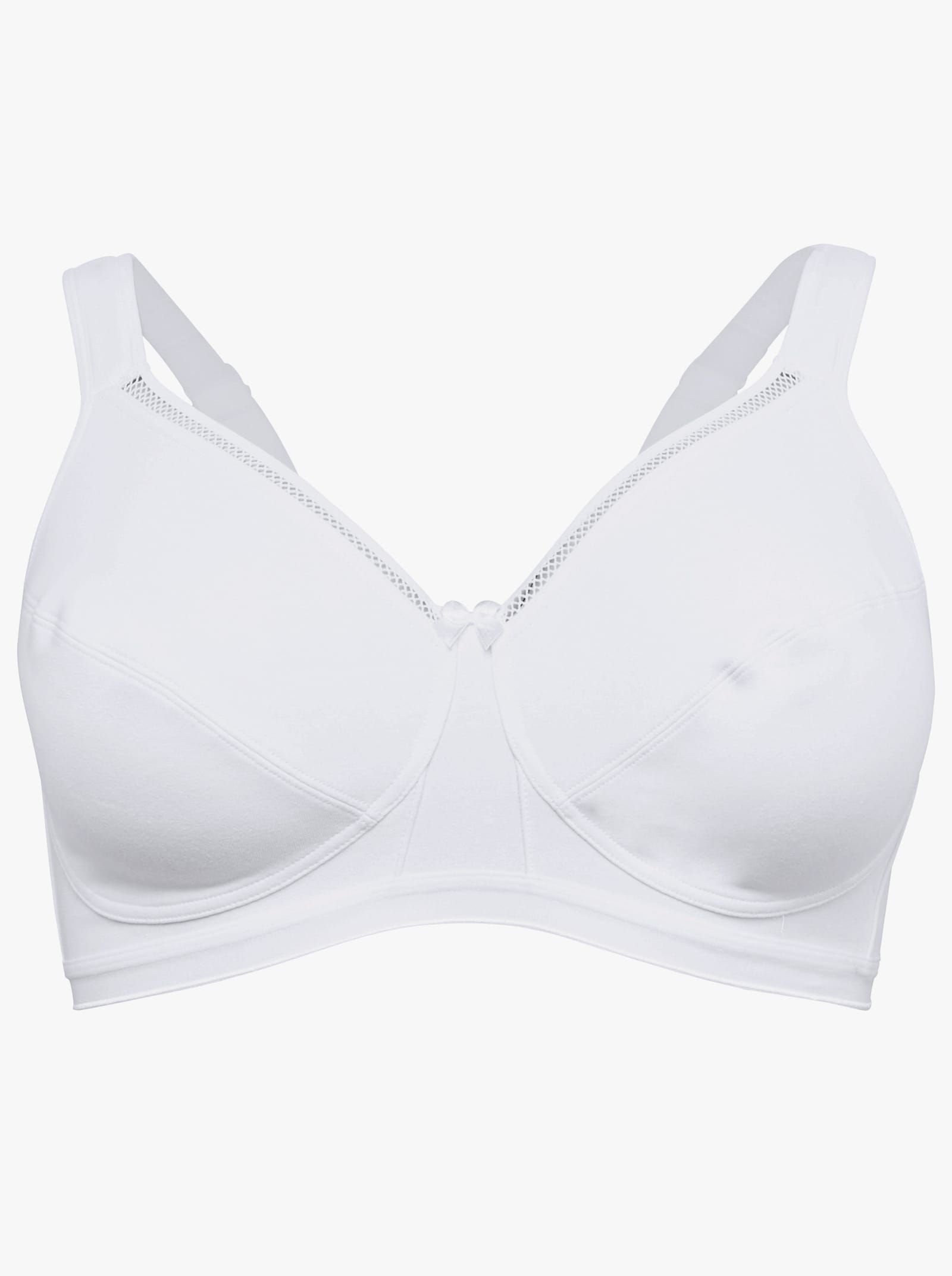 sheego BH ohne Bügel im Doppelpack - weiß