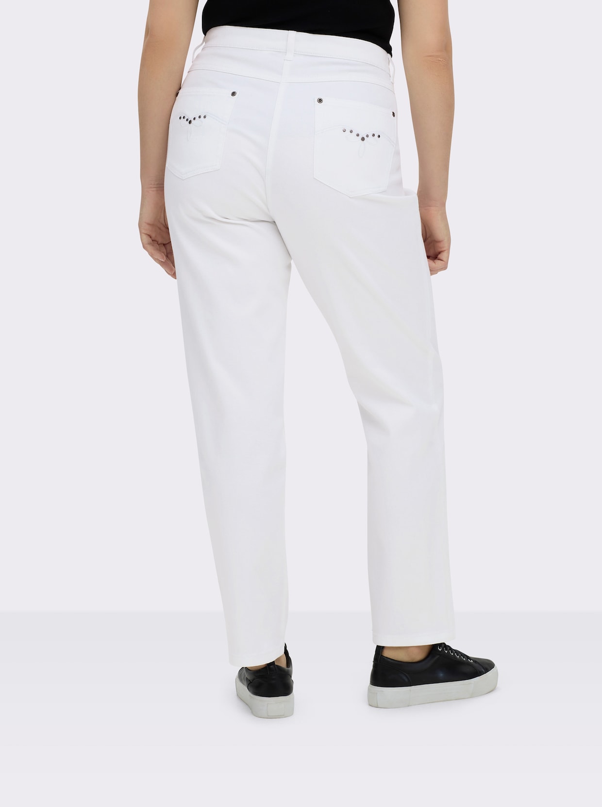 5-Pocket-Jeans mit Stretch-Anteil - weiß