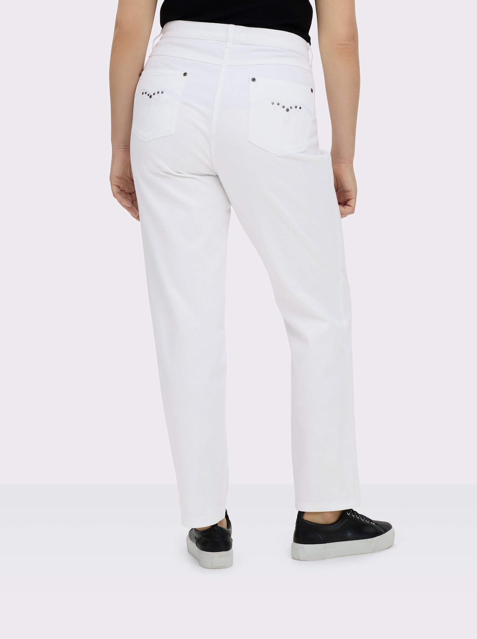 5-Pocket-Jeans mit Stretch-Anteil - weiß