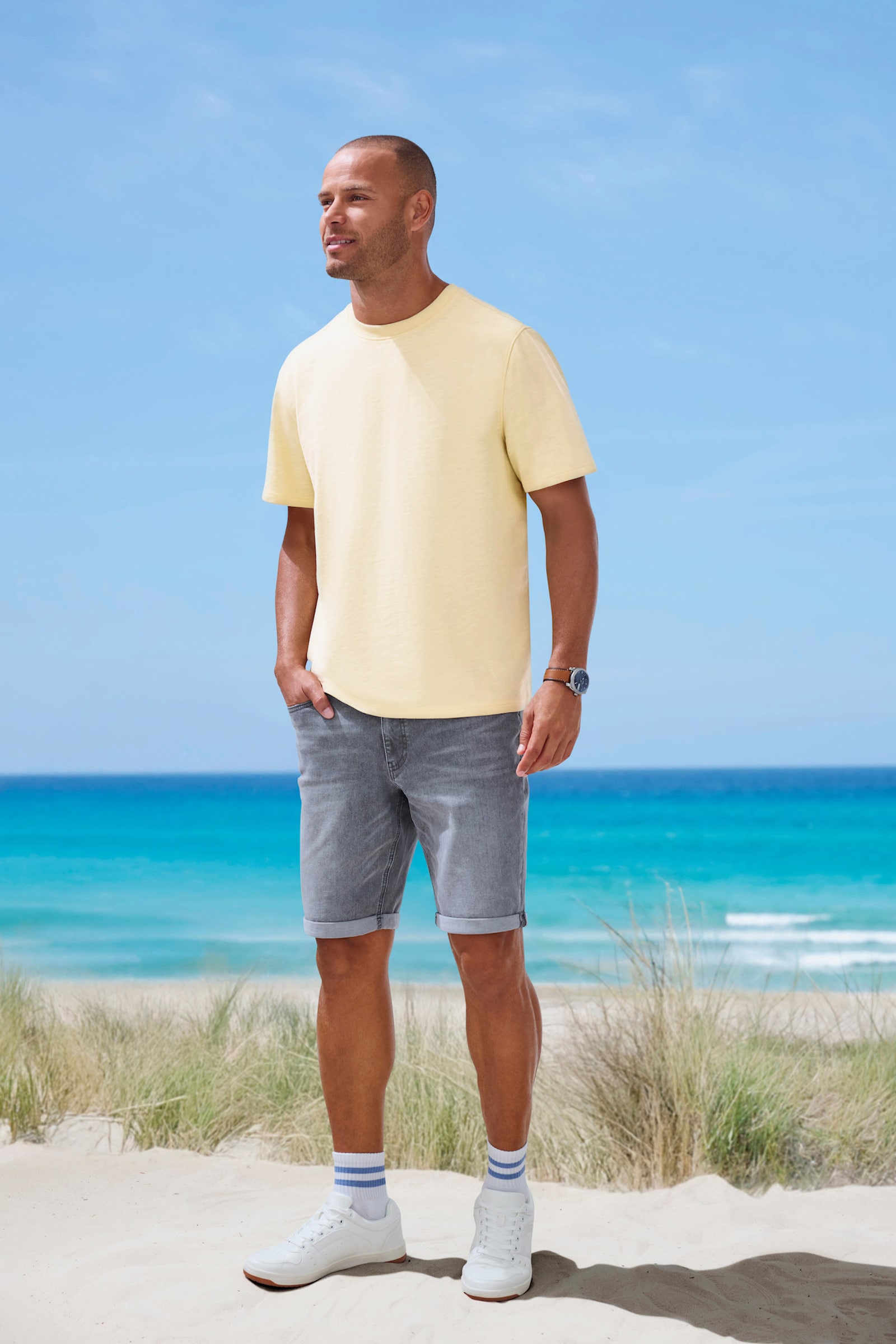 John Devin T-shirt - jaune