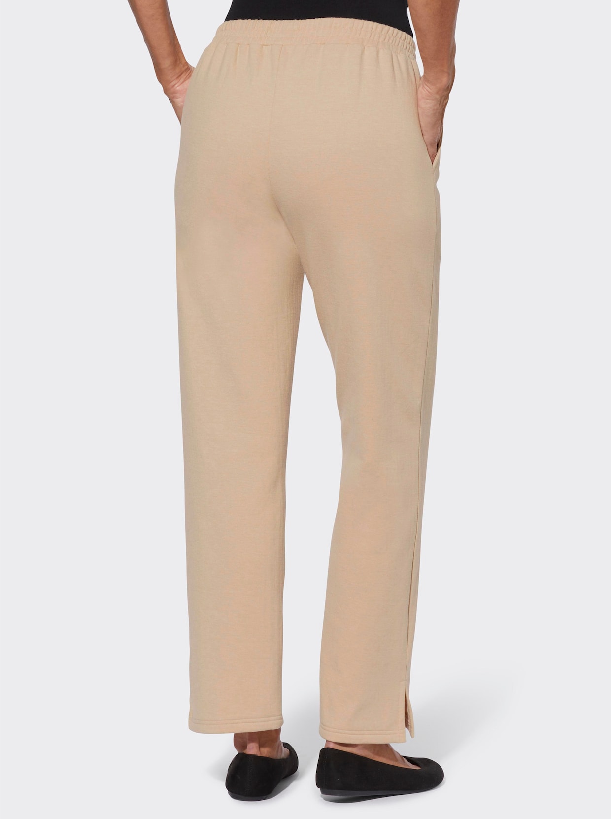 Vrijetijdsbroek - beige gemêleerd