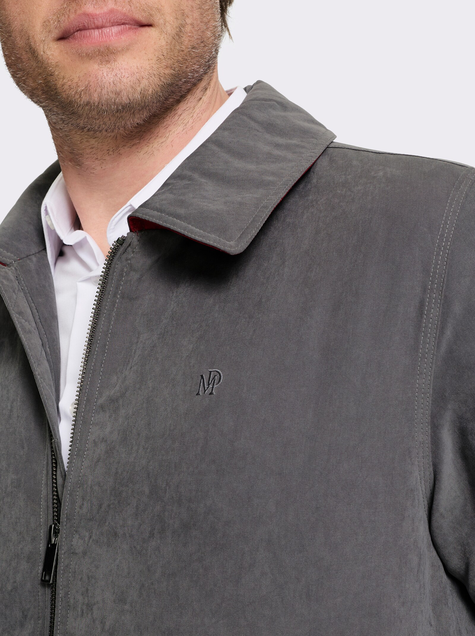 Marco Donati Blouson mit drei Innentaschen - anthrazit