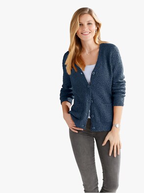 Strickjacke - blau