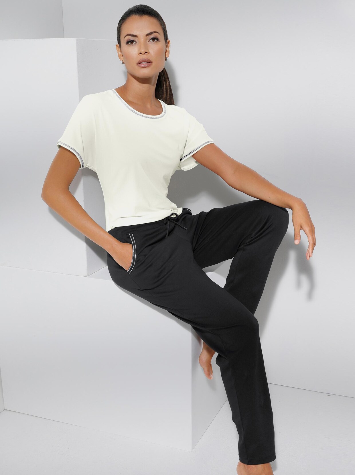 feel good Broek - zwart