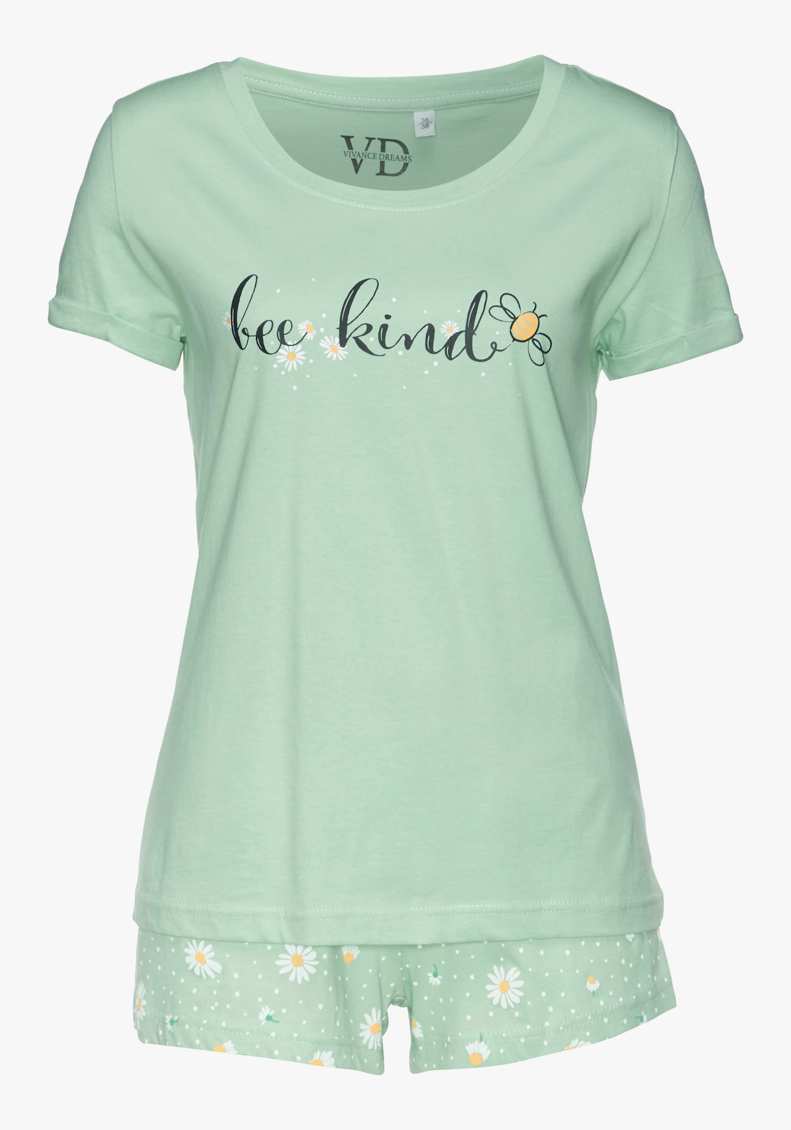 Vivance Dreams Pyjama court - jade à motifs