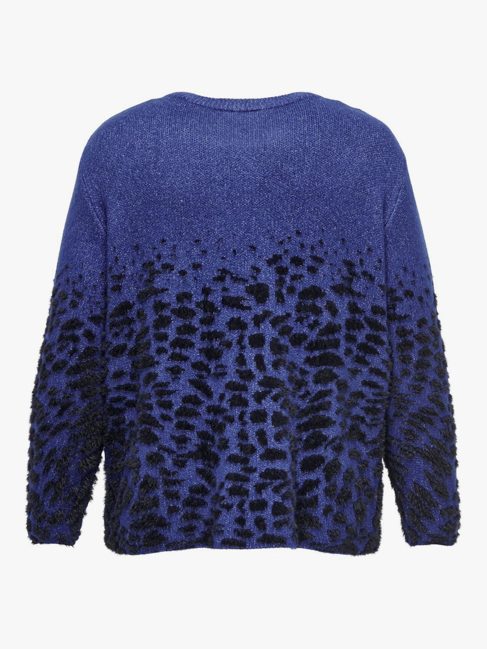 ONLY CARMAKOMA Rundhalspullover - sodalite blue pattern:black