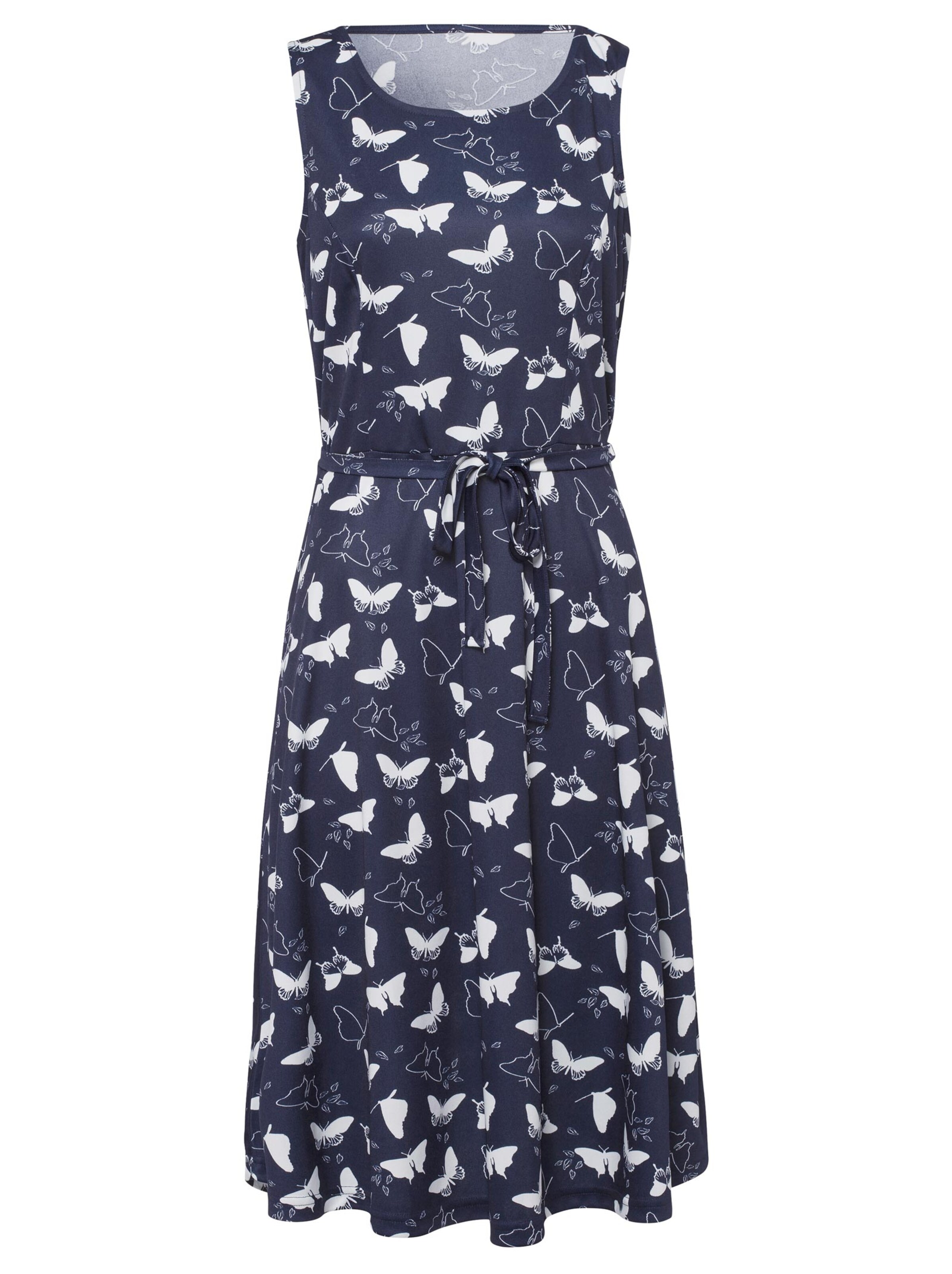 Kleid - marine-bedruckt