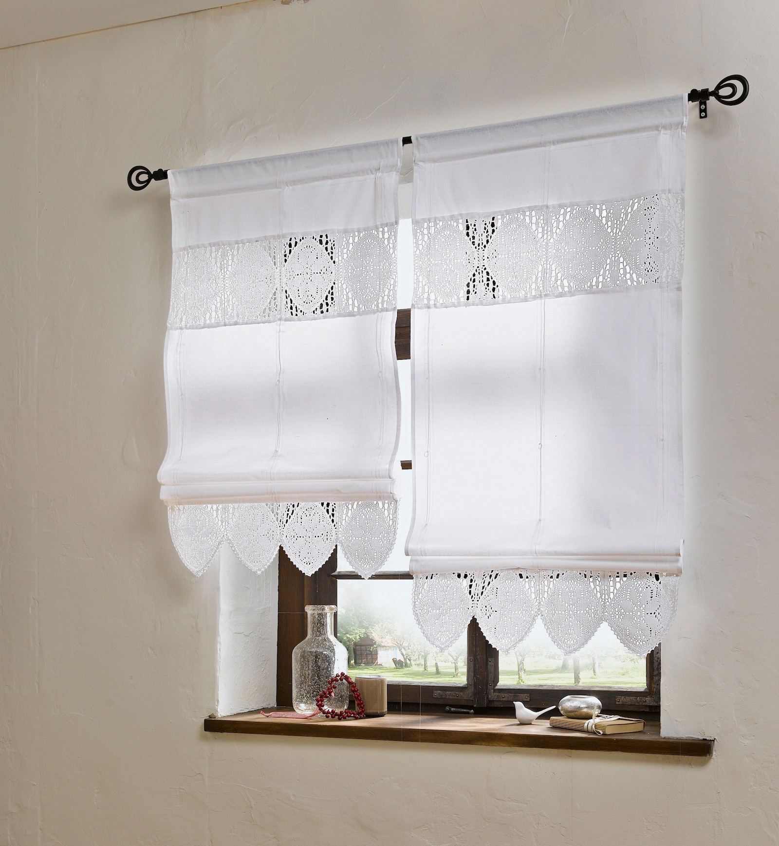 heine home Raffrollo - weiß