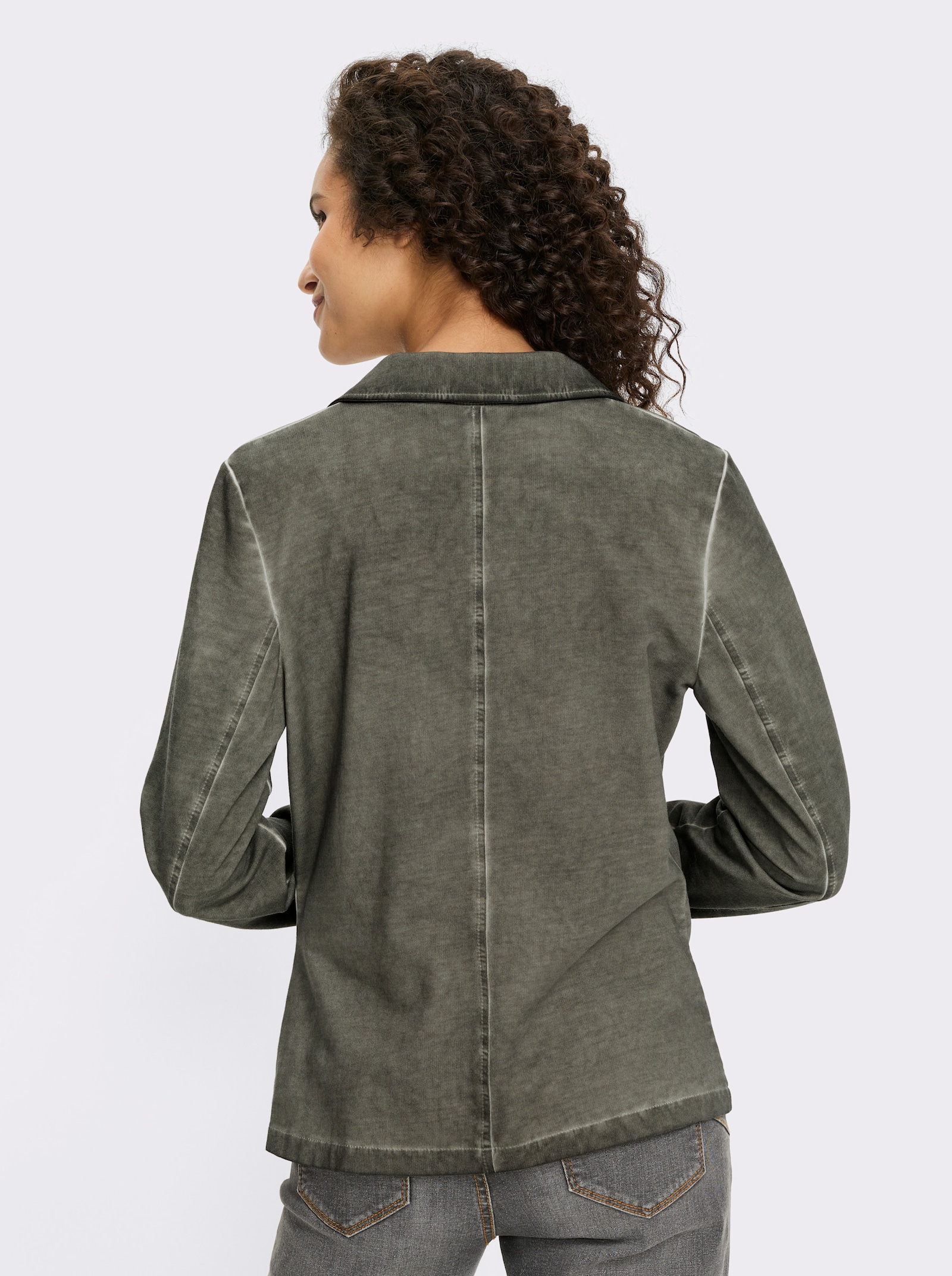 heine Sweatblazer mit Ziersteinen - khaki