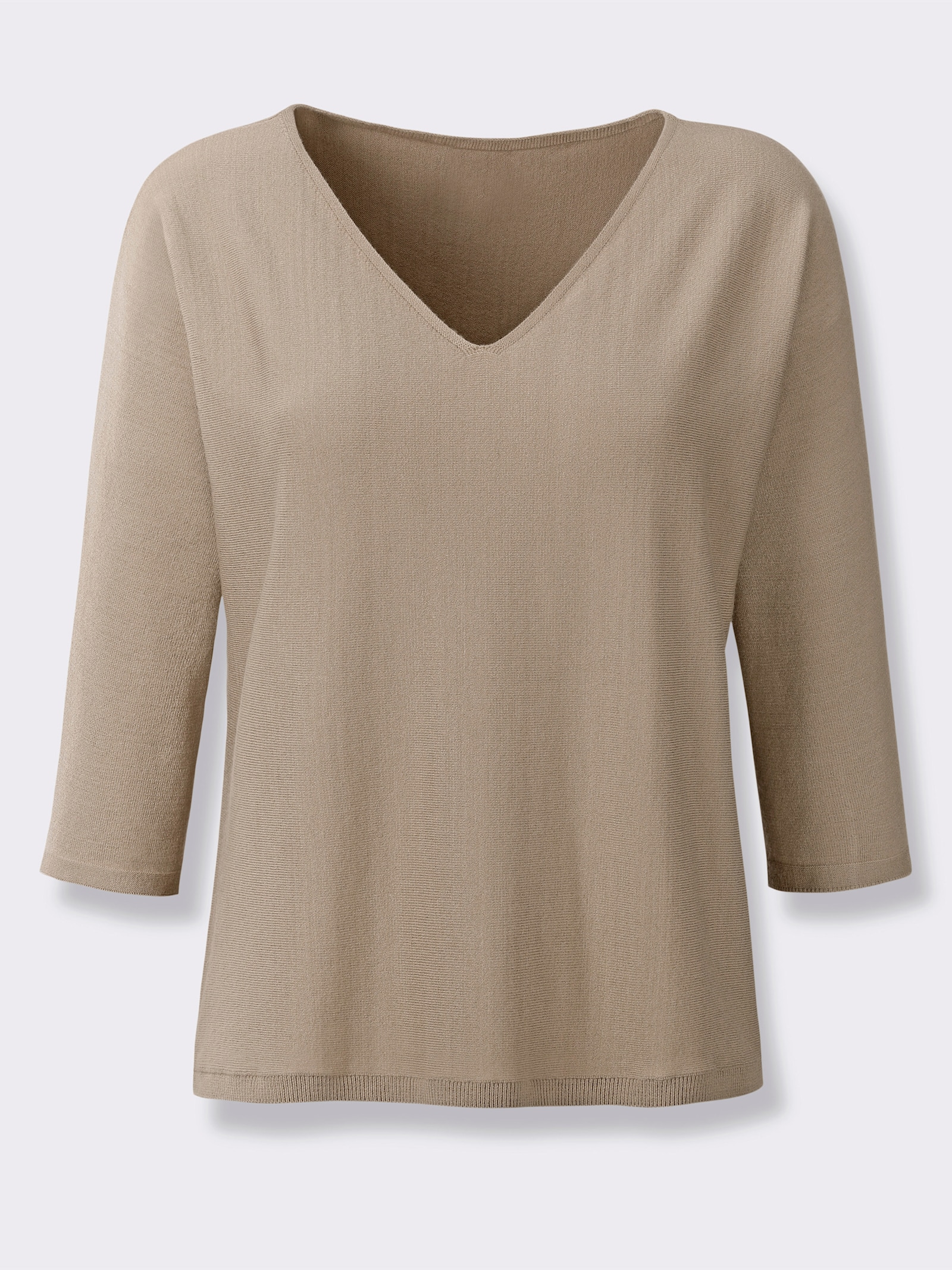 heine 3/4 Arm-Pullover in Oversized-Form - sesam