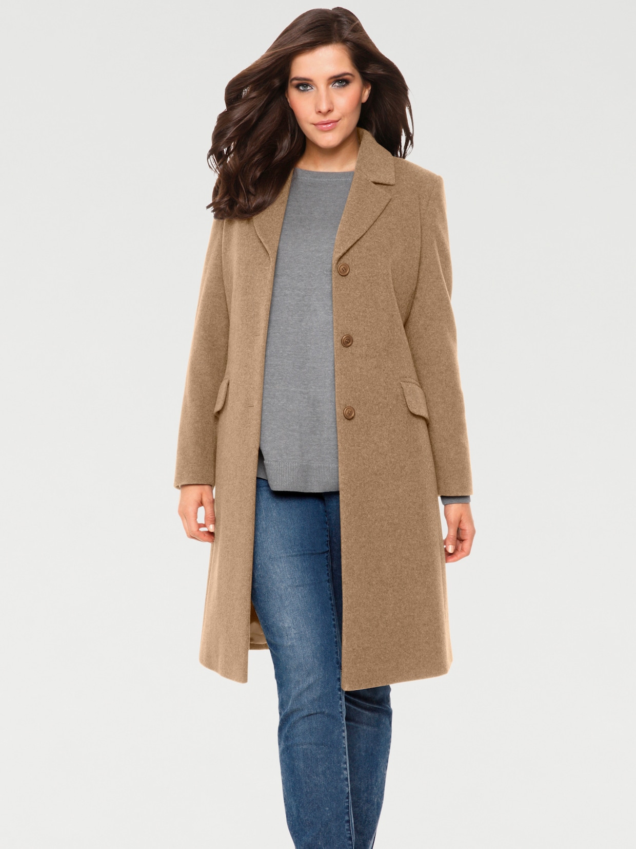 heine Manteau - couleur chamois