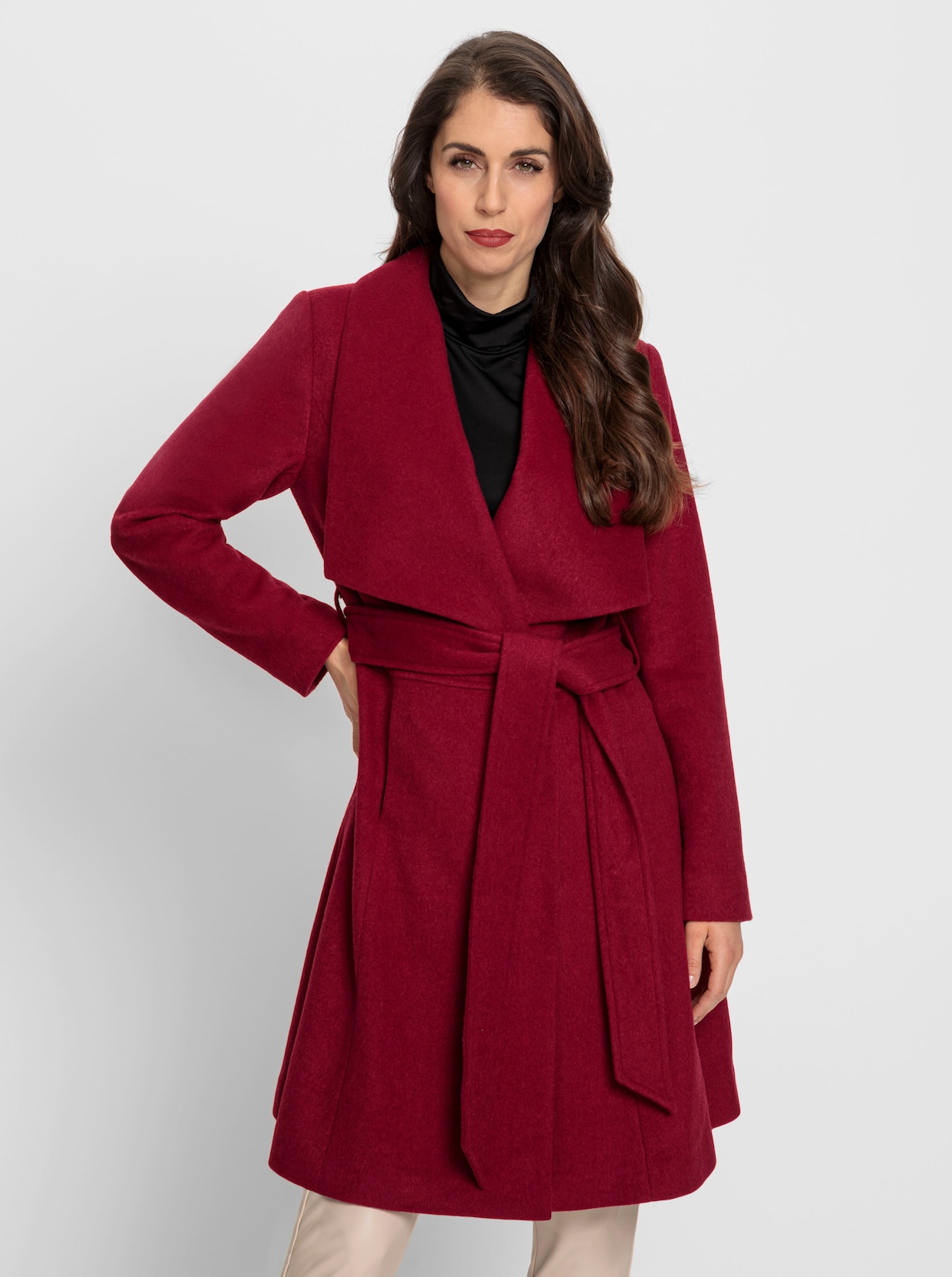 heine Manteau - cerise