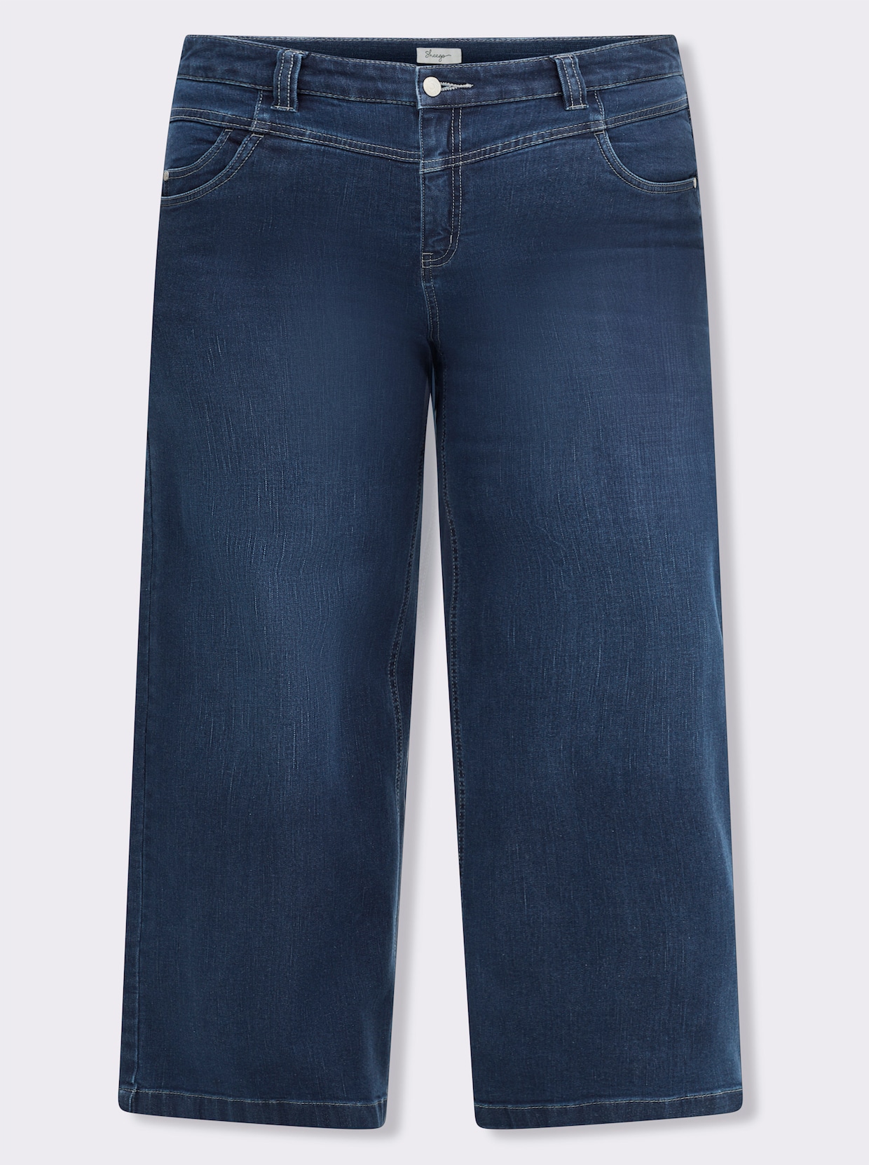 sheego Jeans - blue-stone-washed