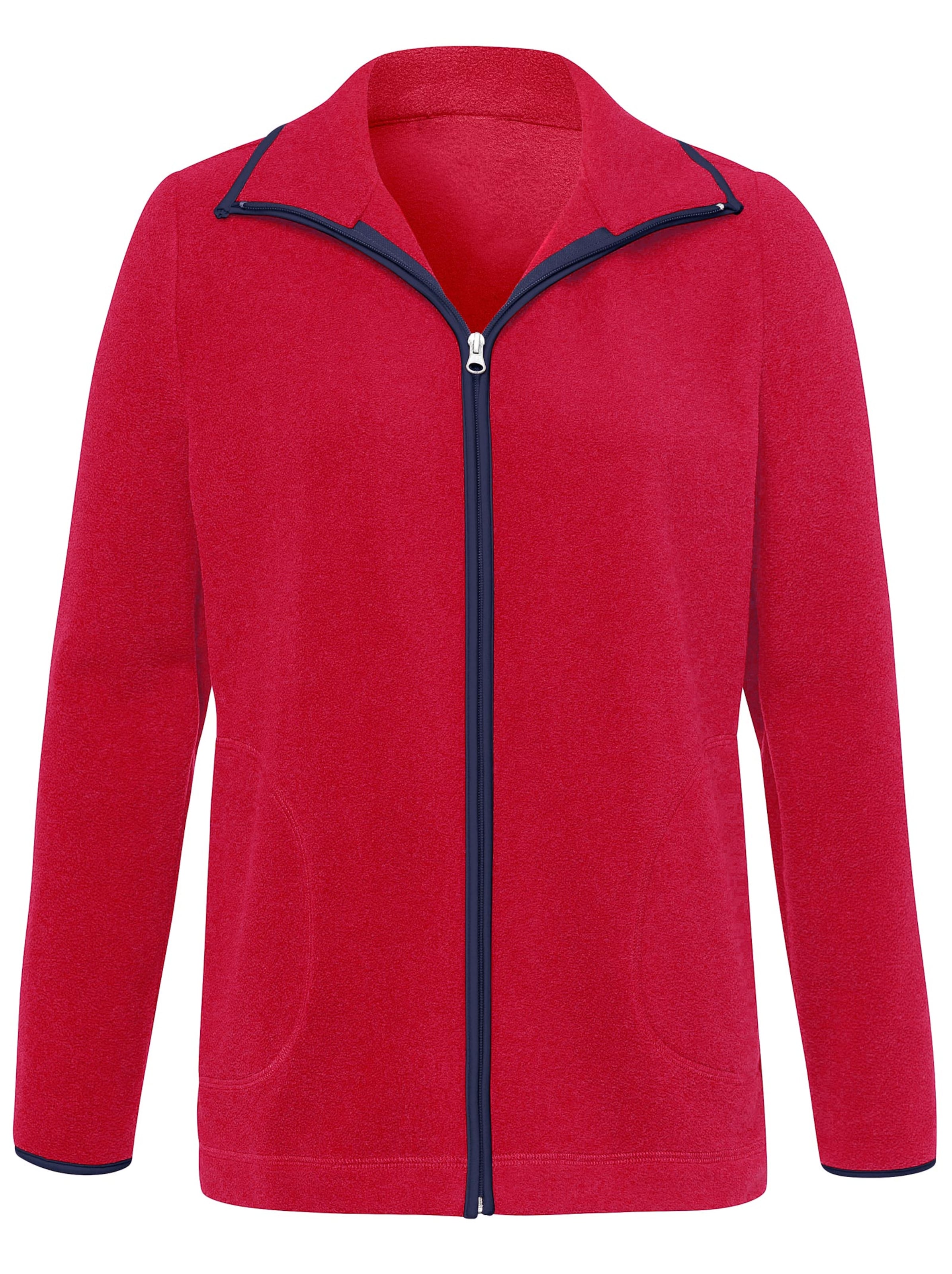 Fleece-Jacke - rot