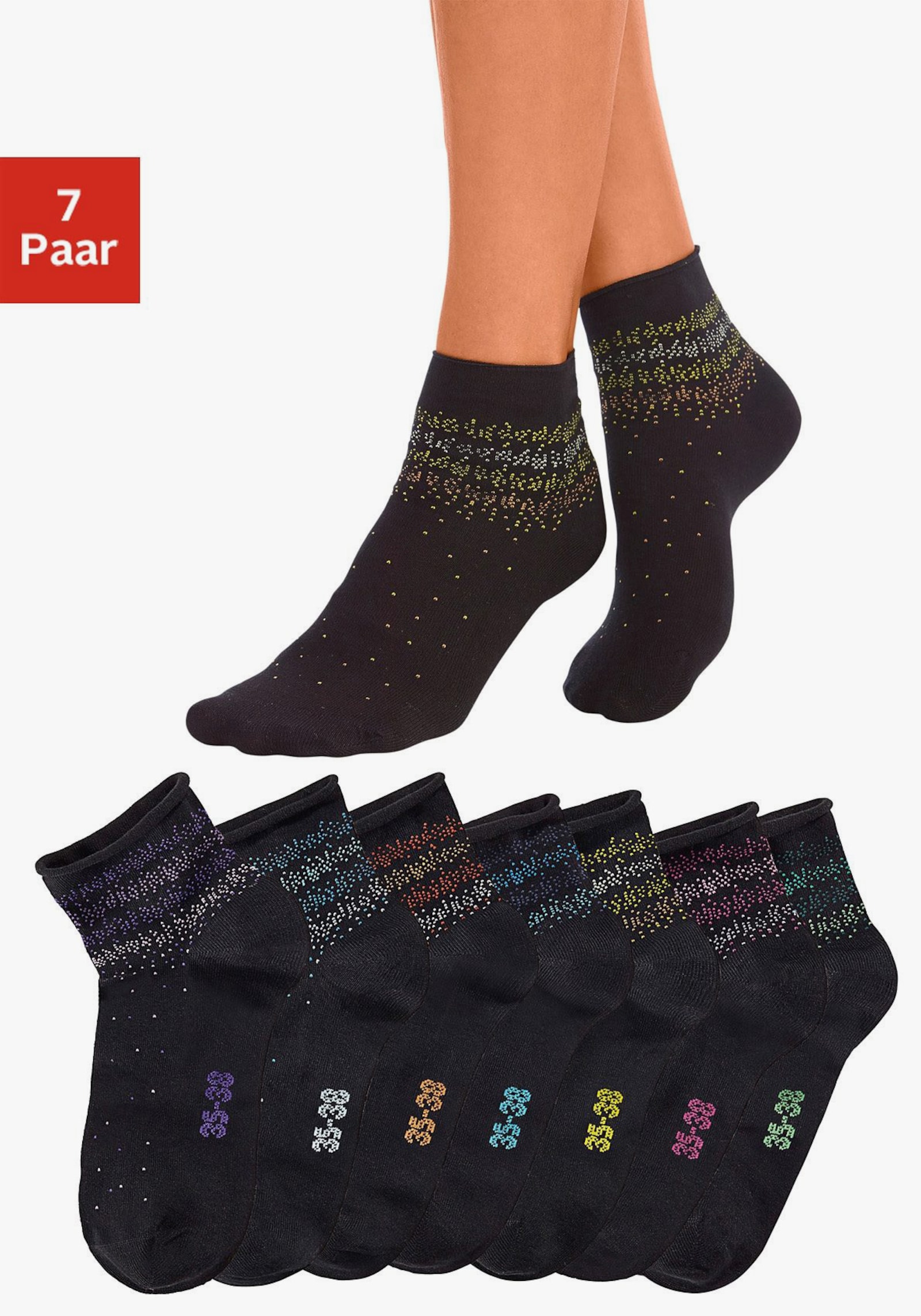 H.I.S Kurzsocken - schwarz