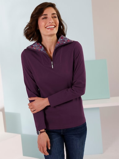 Shirt met lange mouwen - aubergine