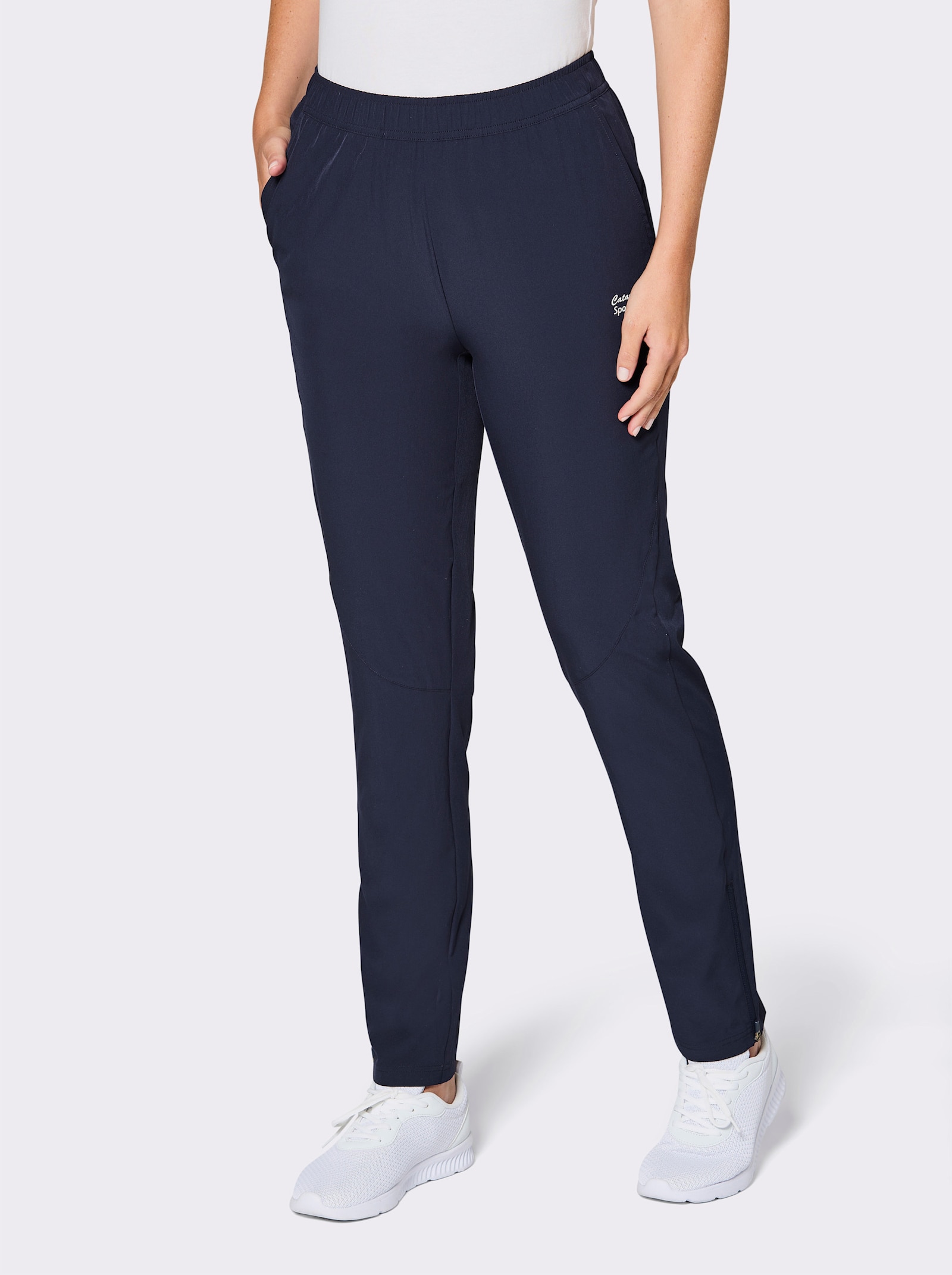 Catamaran Sports Funktionshose mit Reißverschluss am Saum - marine